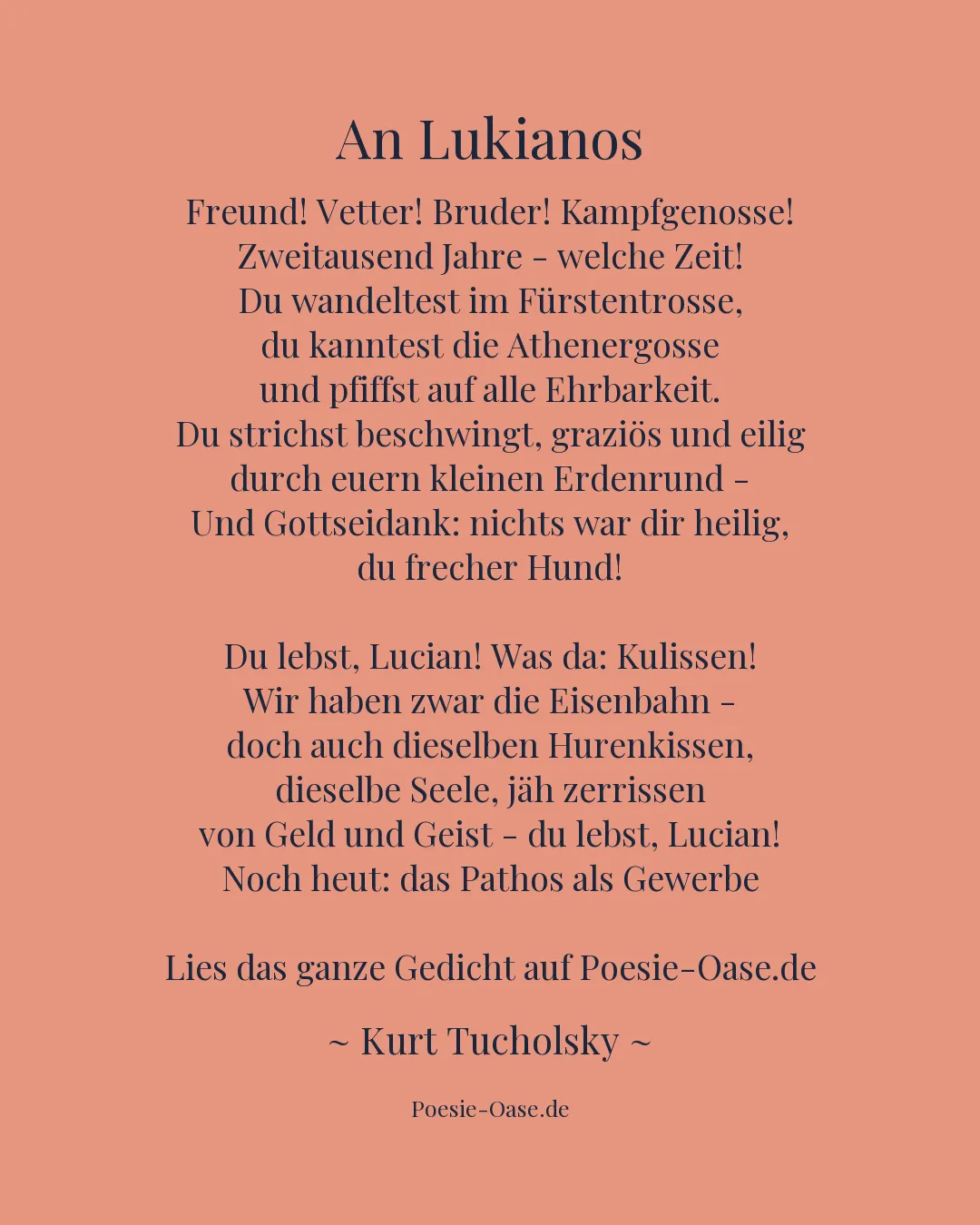 Illustration zu An Lukianos