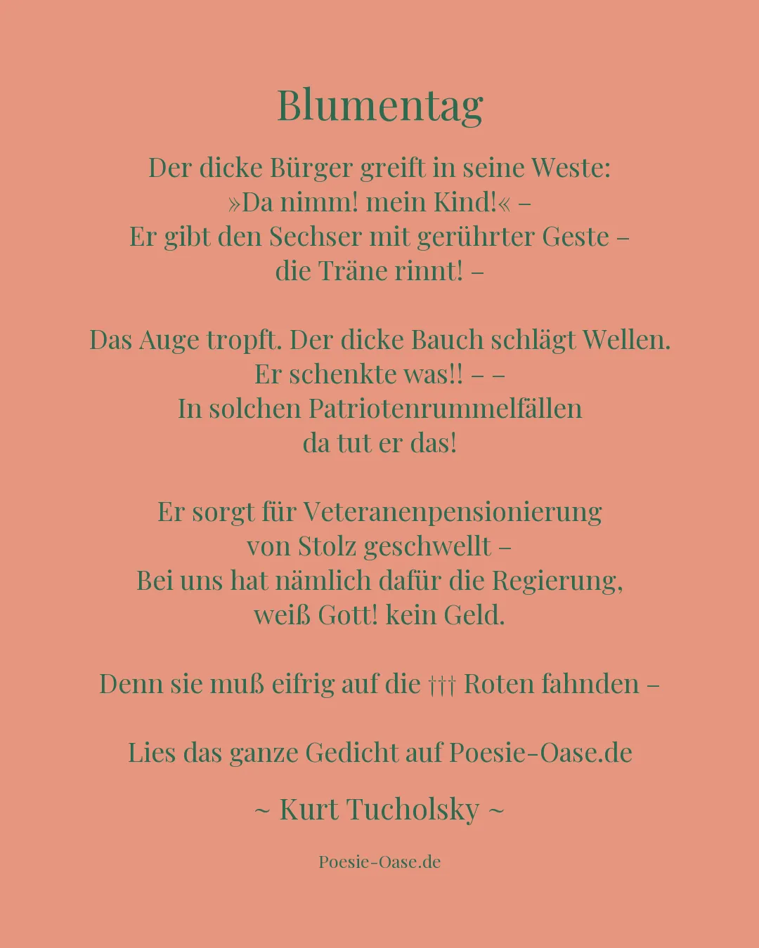 Illustration zu Blumentag