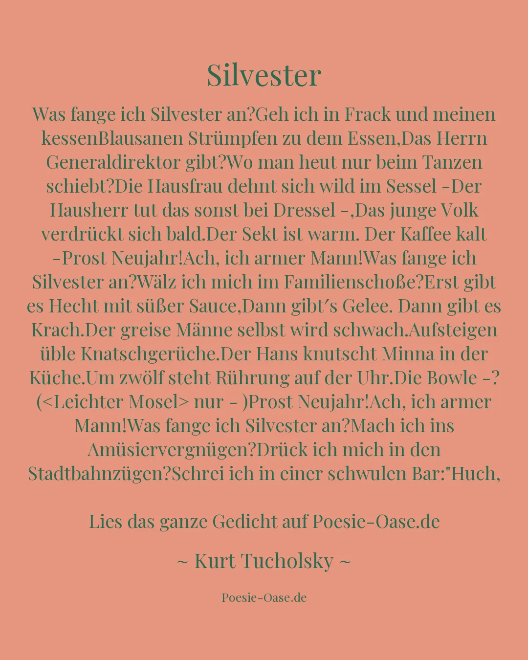 Illustration zu Silvester