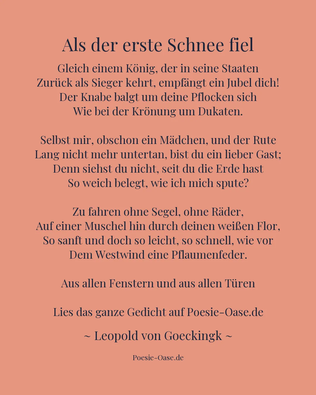 Illustration zu Als der erste Schnee fiel