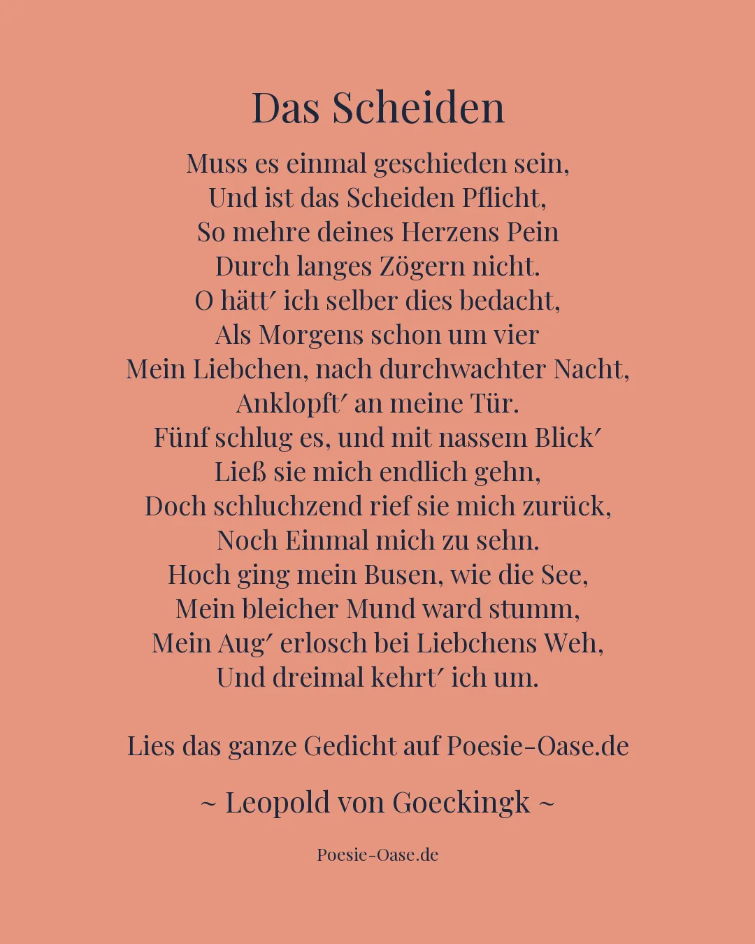 Illustration zu Das Scheiden