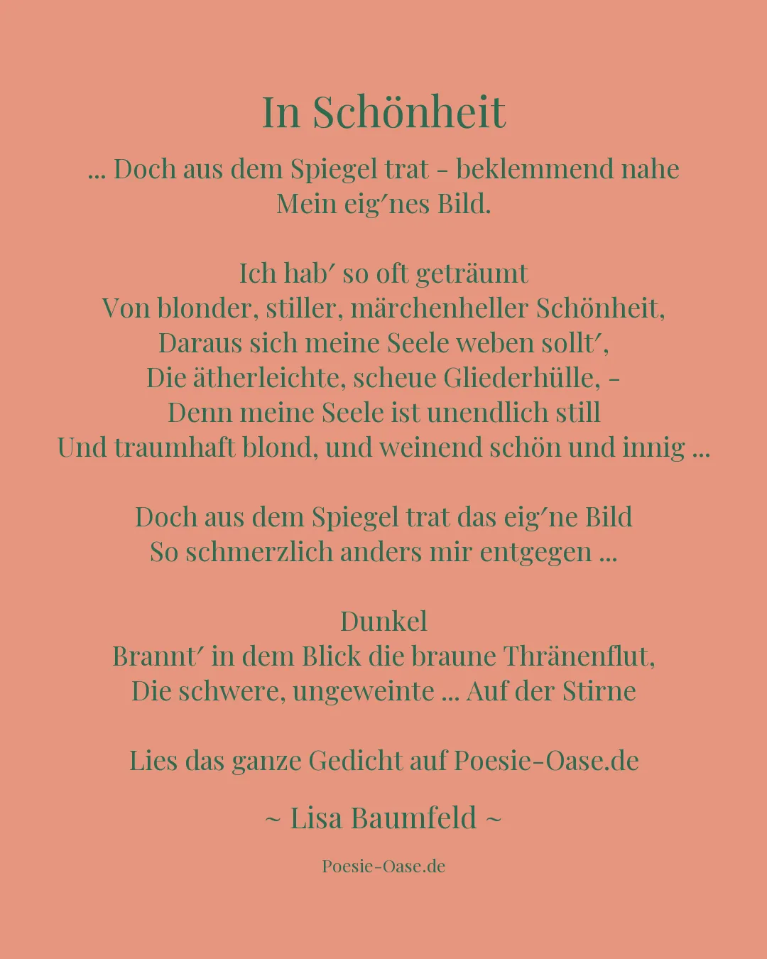 Illustration zu In Schönheit