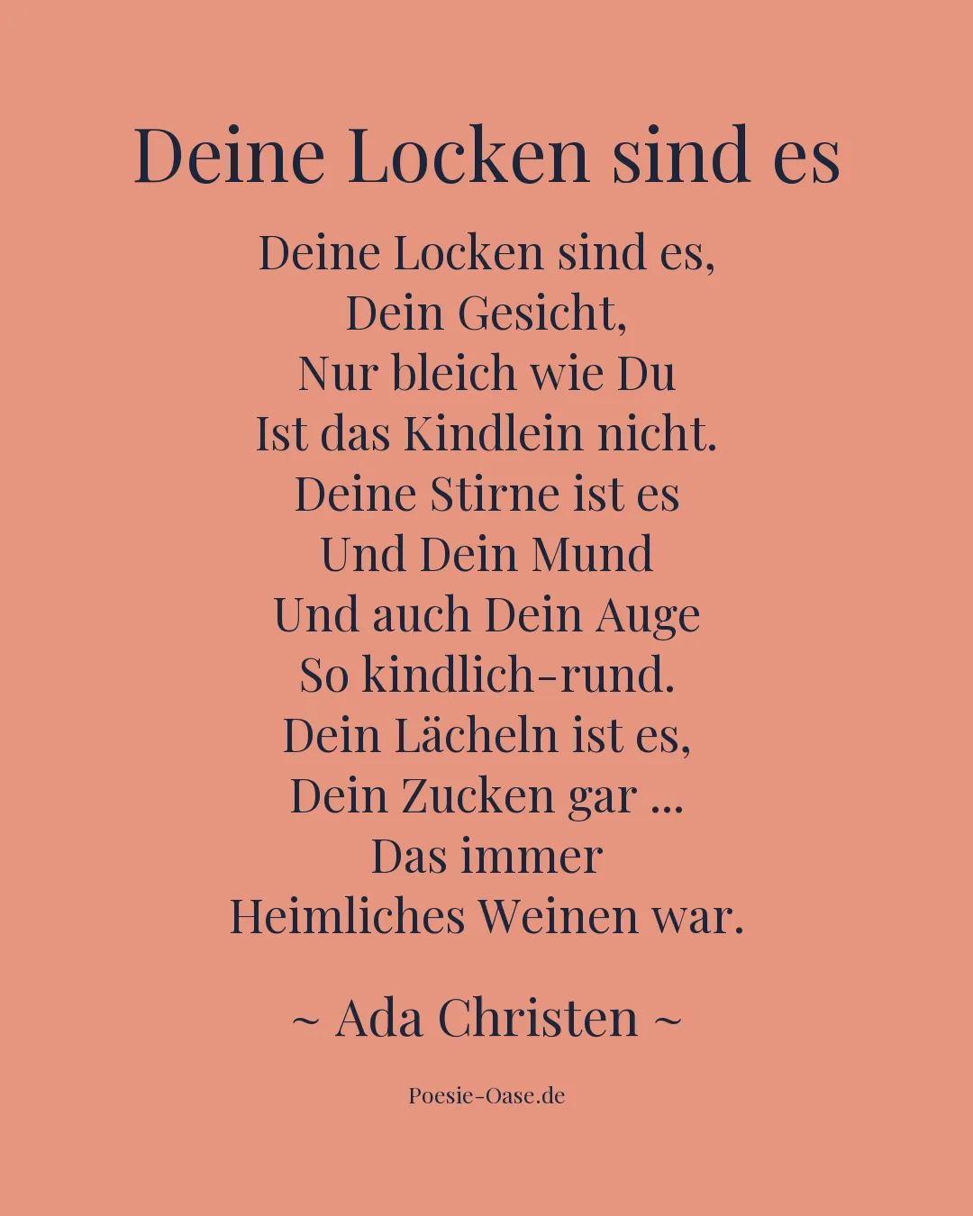 Illustration zu Deine Locken sind es