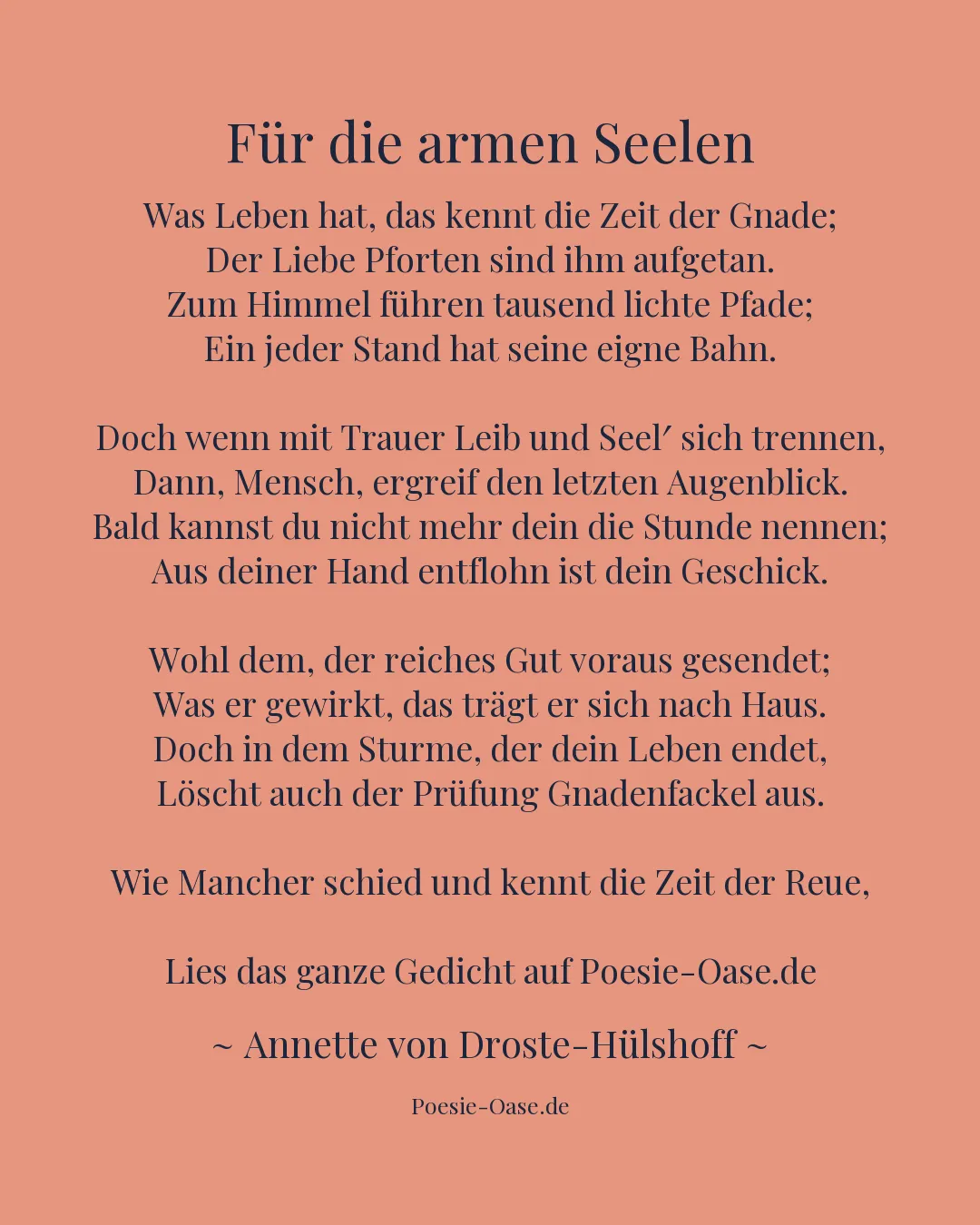 Illustration zu Für die armen Seelen