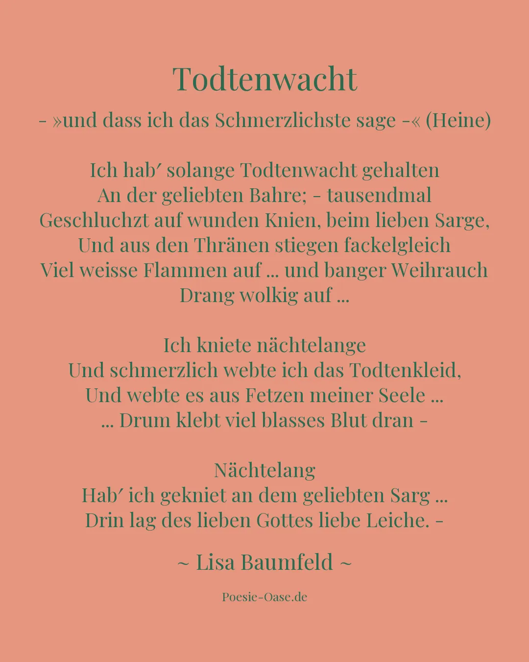 Illustration zu Todtenwacht