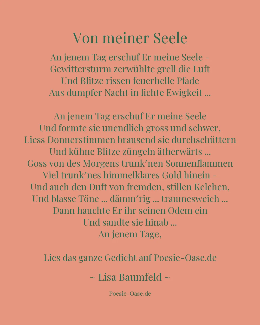 Illustration zu Von meiner Seele