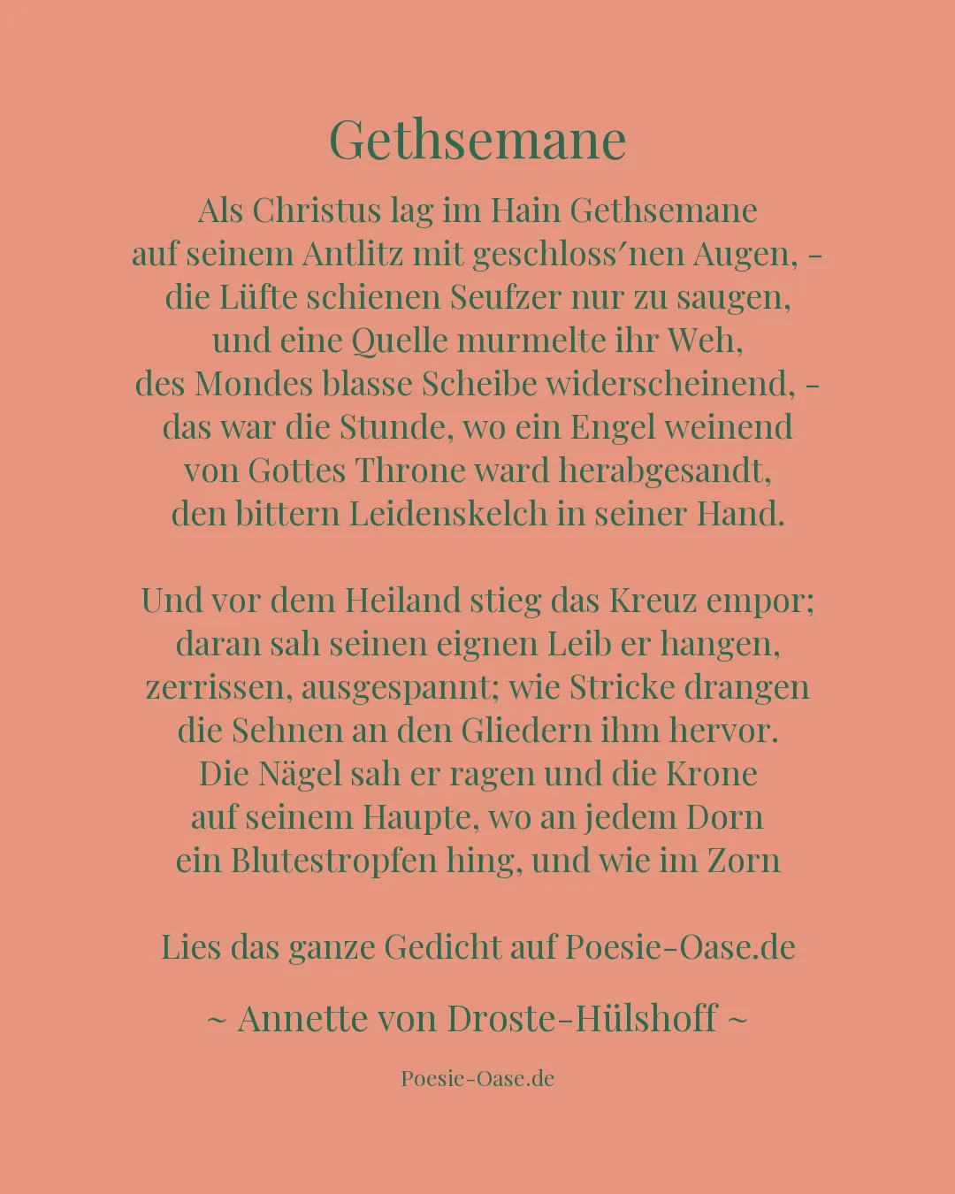 Illustration zu Gethsemane