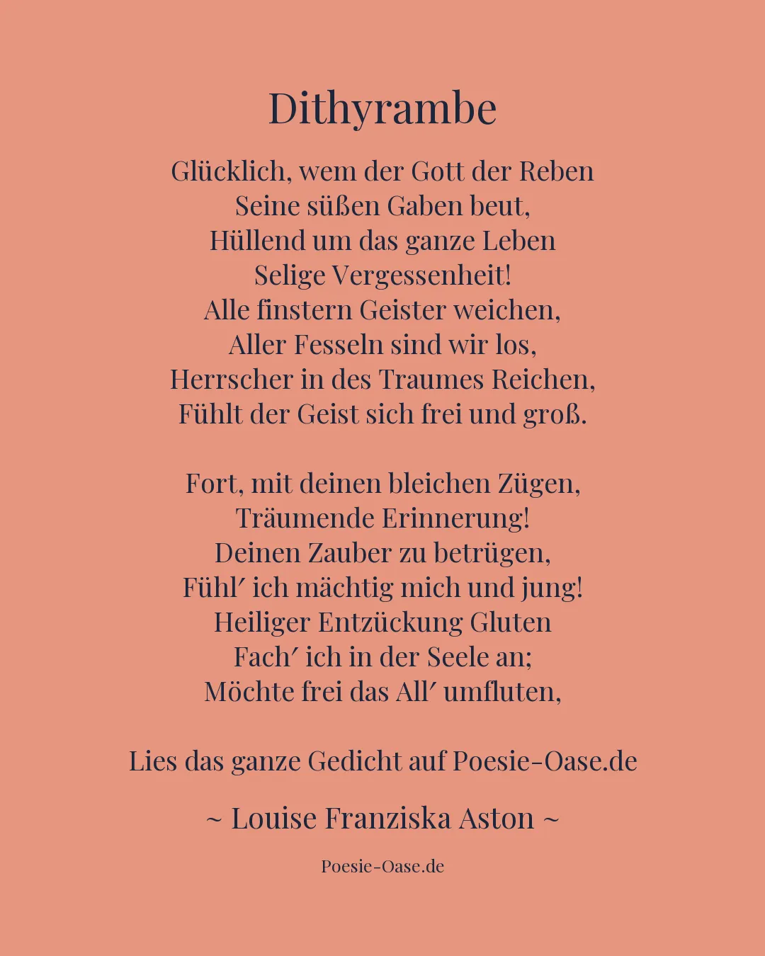 Illustration zu Dithyrambe