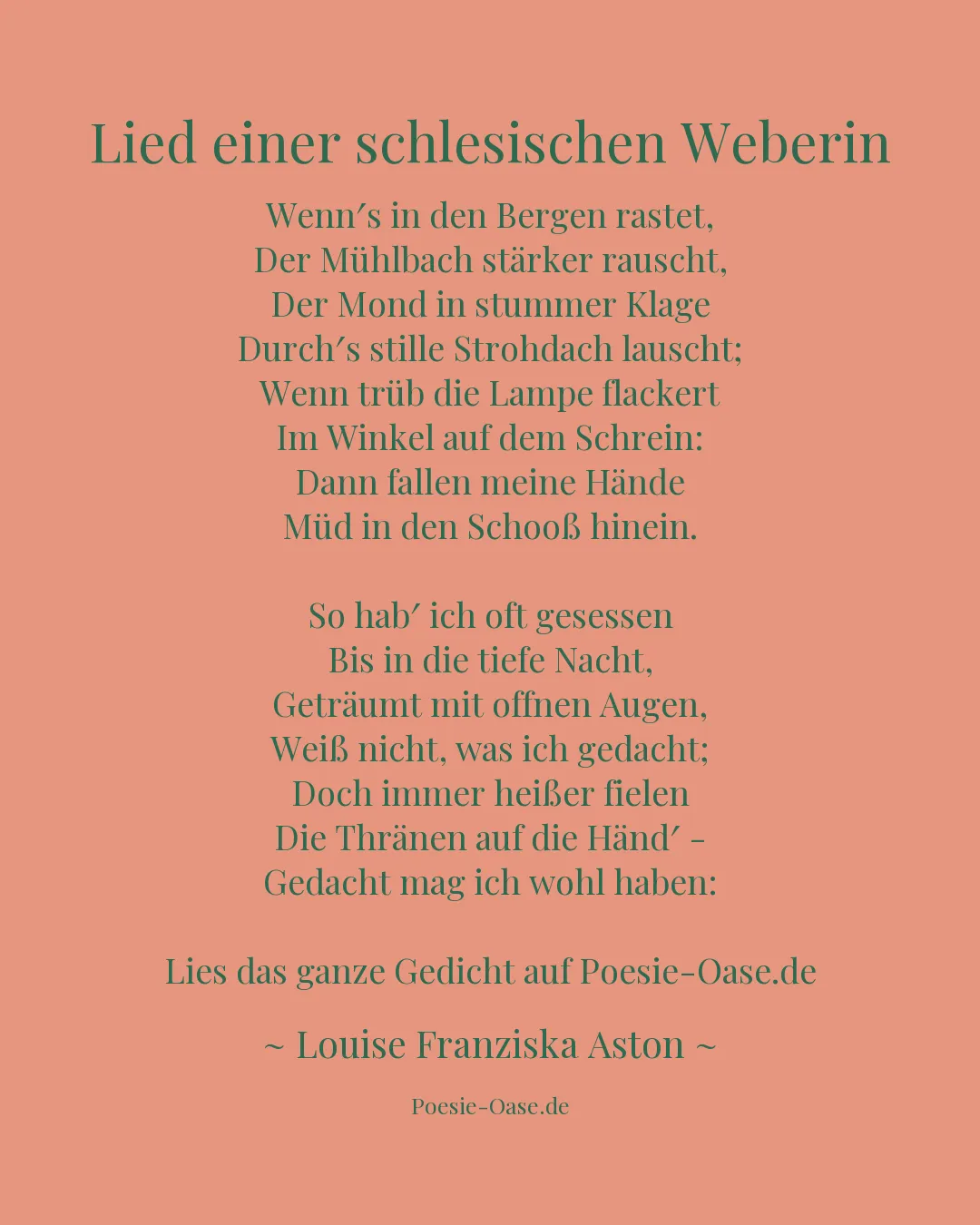 Illustration zu Lied einer schlesischen Weberin
