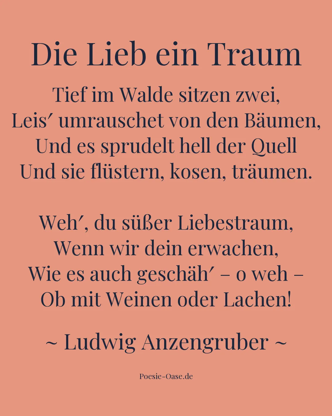 Illustration zu Die Lieb ein Traum