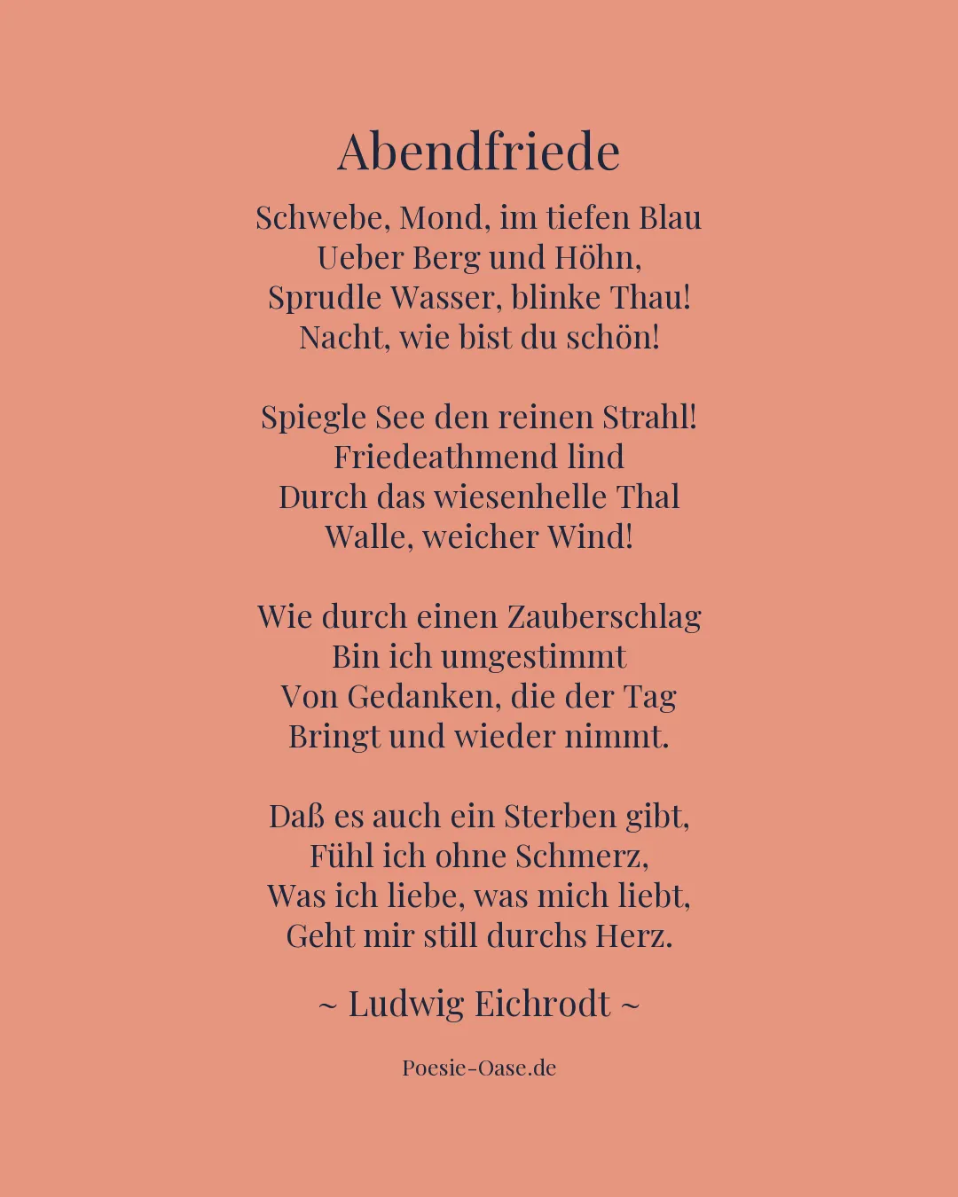 Illustration zu Abendfriede