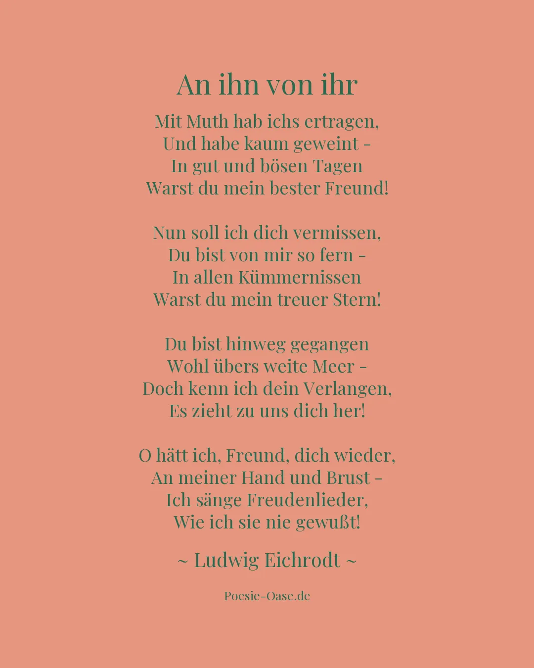 Illustration zu An ihn von ihr