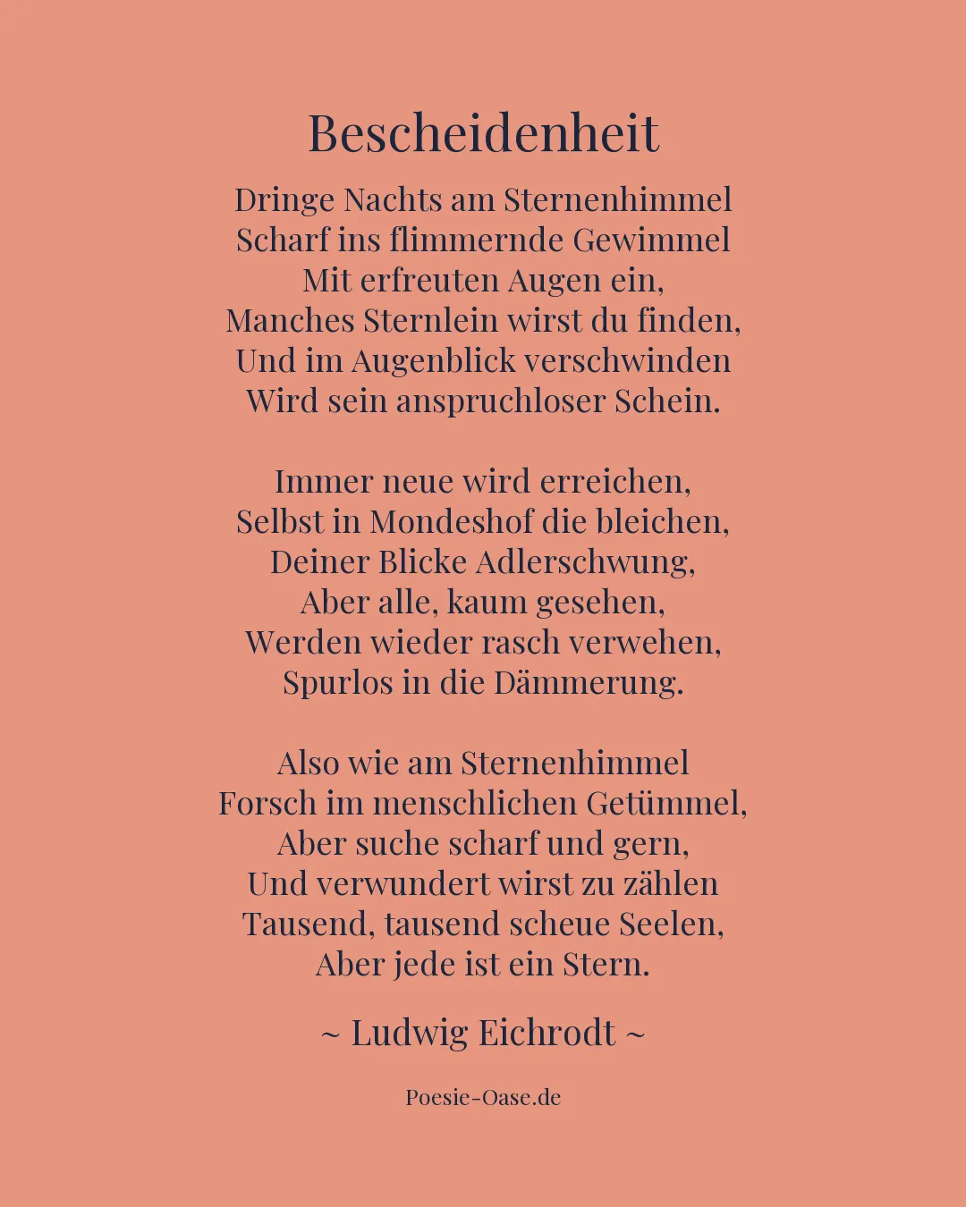 Illustration zu Bescheidenheit