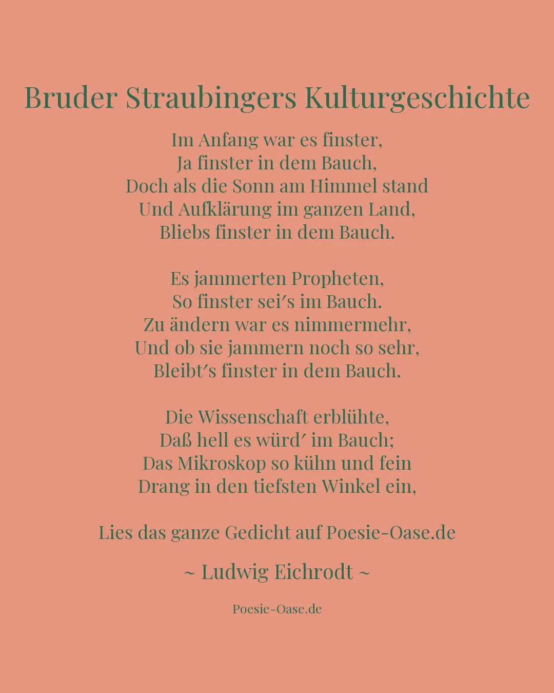 Illustration zu Bruder Straubingers Kulturgeschichte