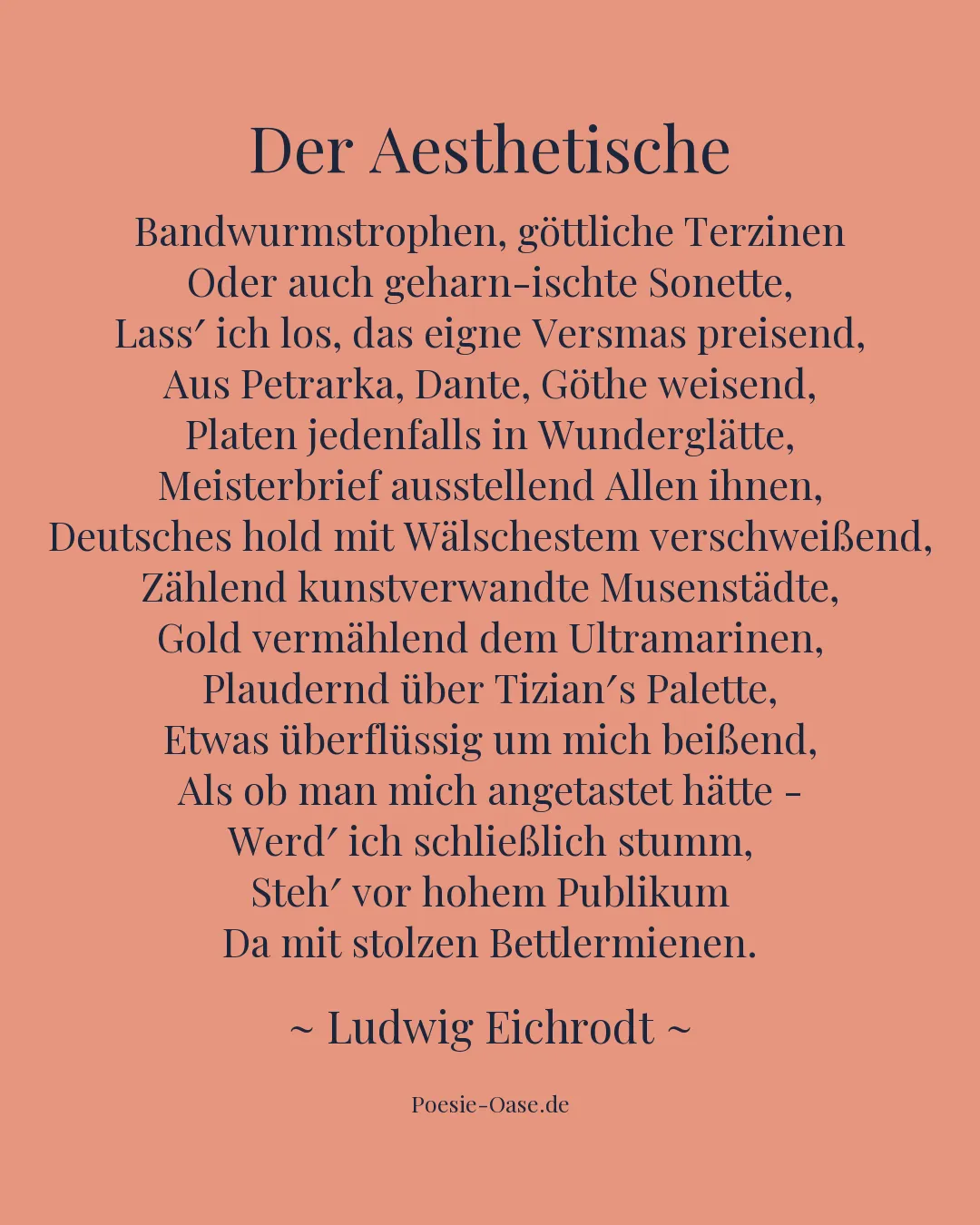 Illustration zu Der Aesthetische