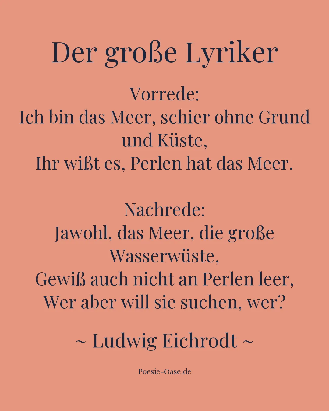 Illustration zu Der große Lyriker