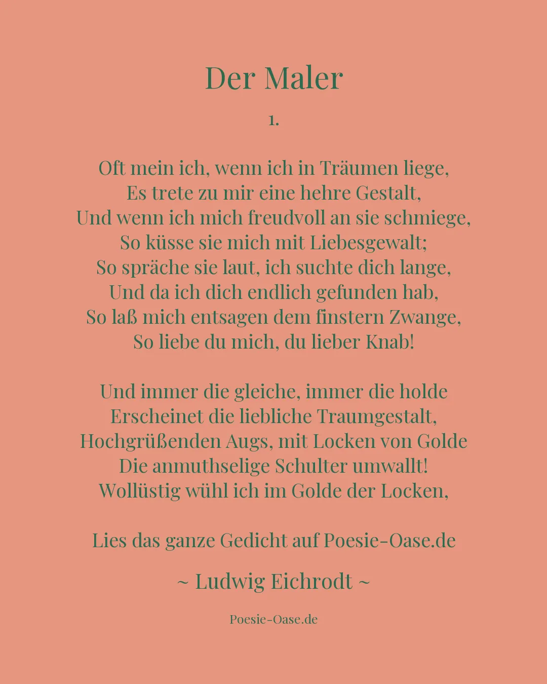 Illustration zu Der Maler