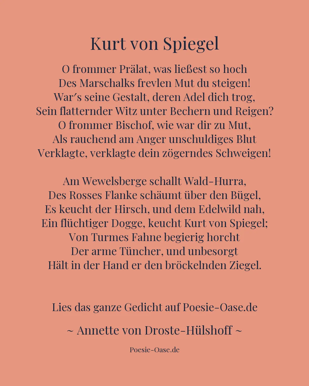 Illustration zu Kurt von Spiegel