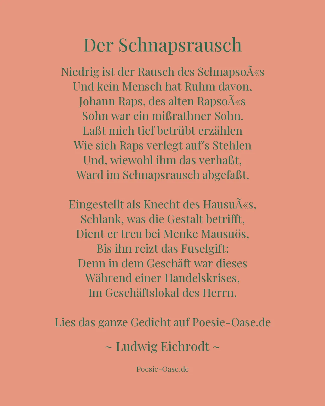 Illustration zu Der Schnapsrausch