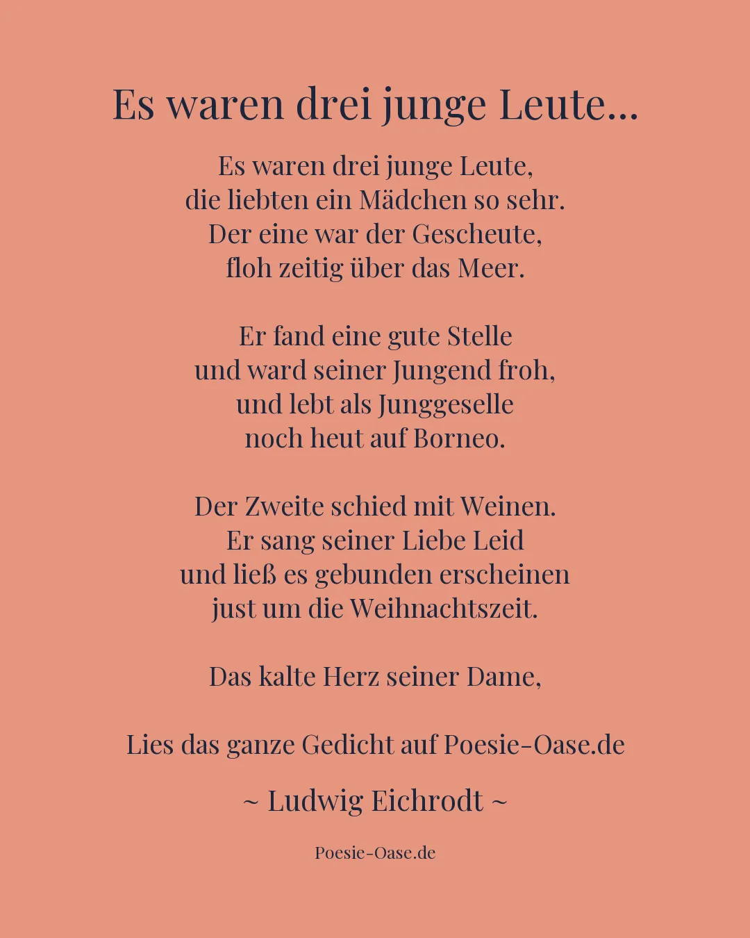 Illustration zu Es waren drei junge Leute...