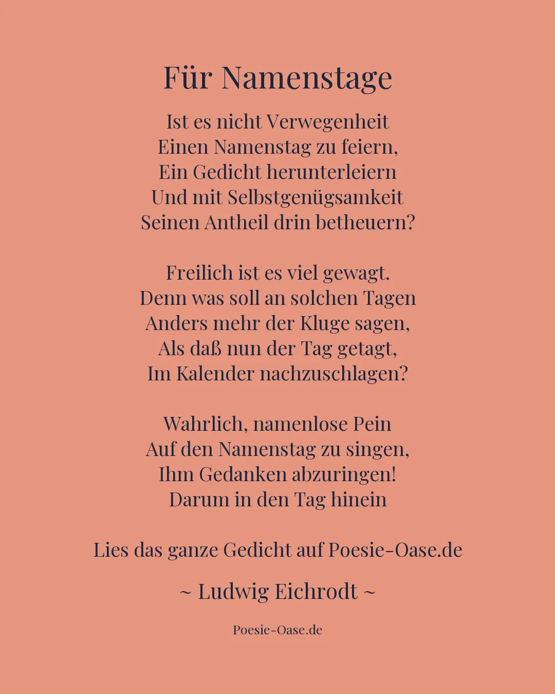 Illustration zu Für Namenstage