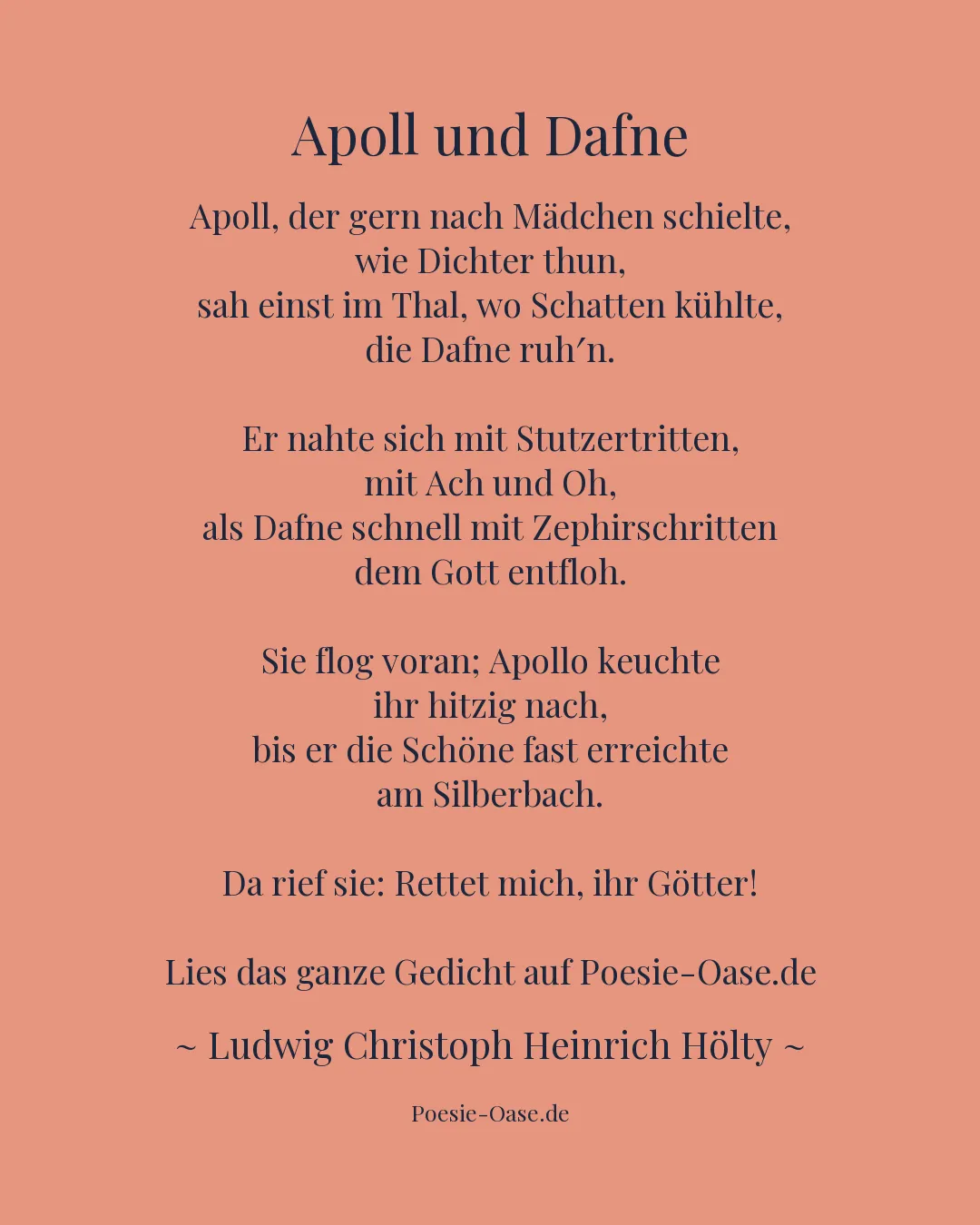 Illustration zu Apoll und Dafne
