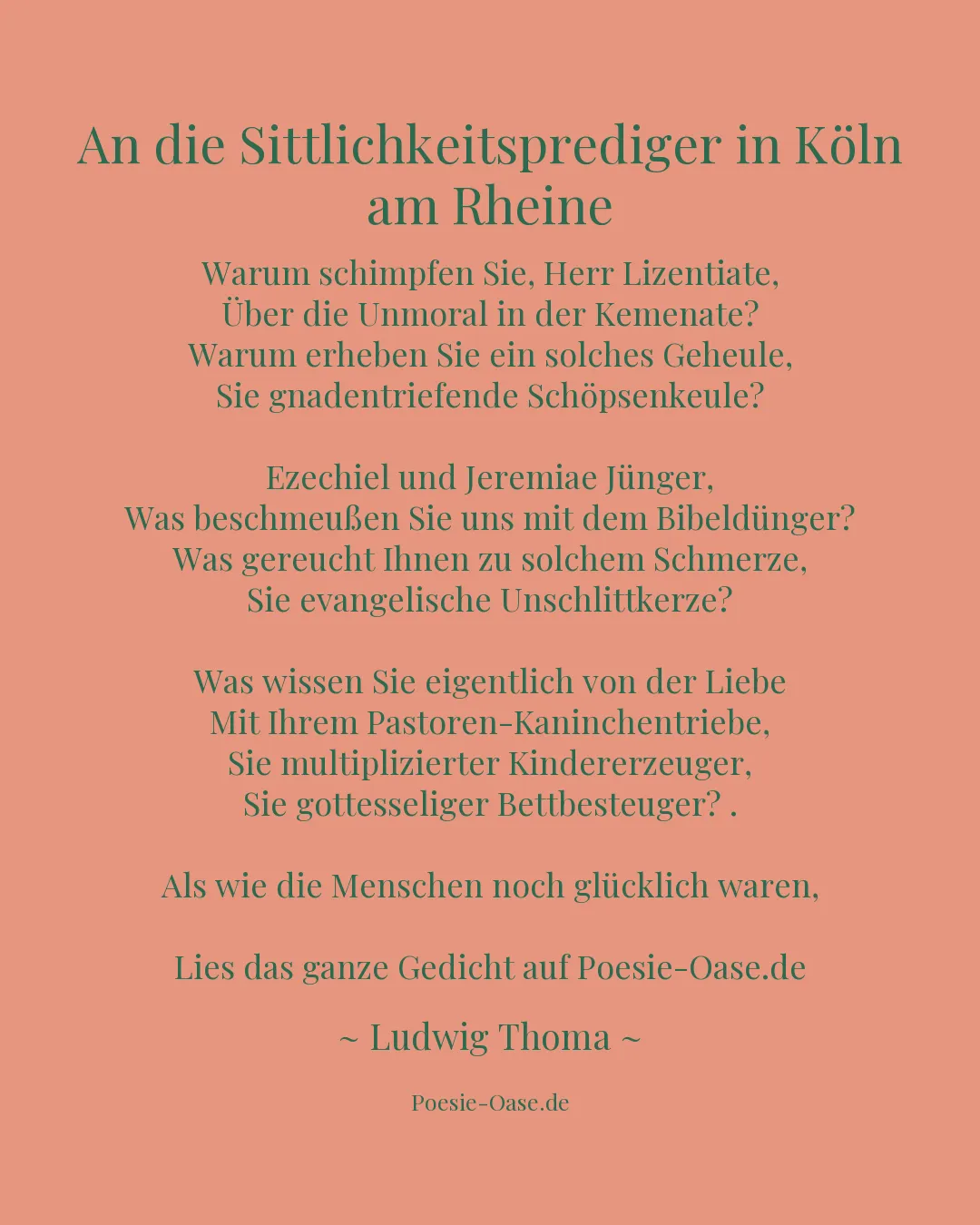 Illustration zu An die Sittlichkeitsprediger in Köln am Rheine