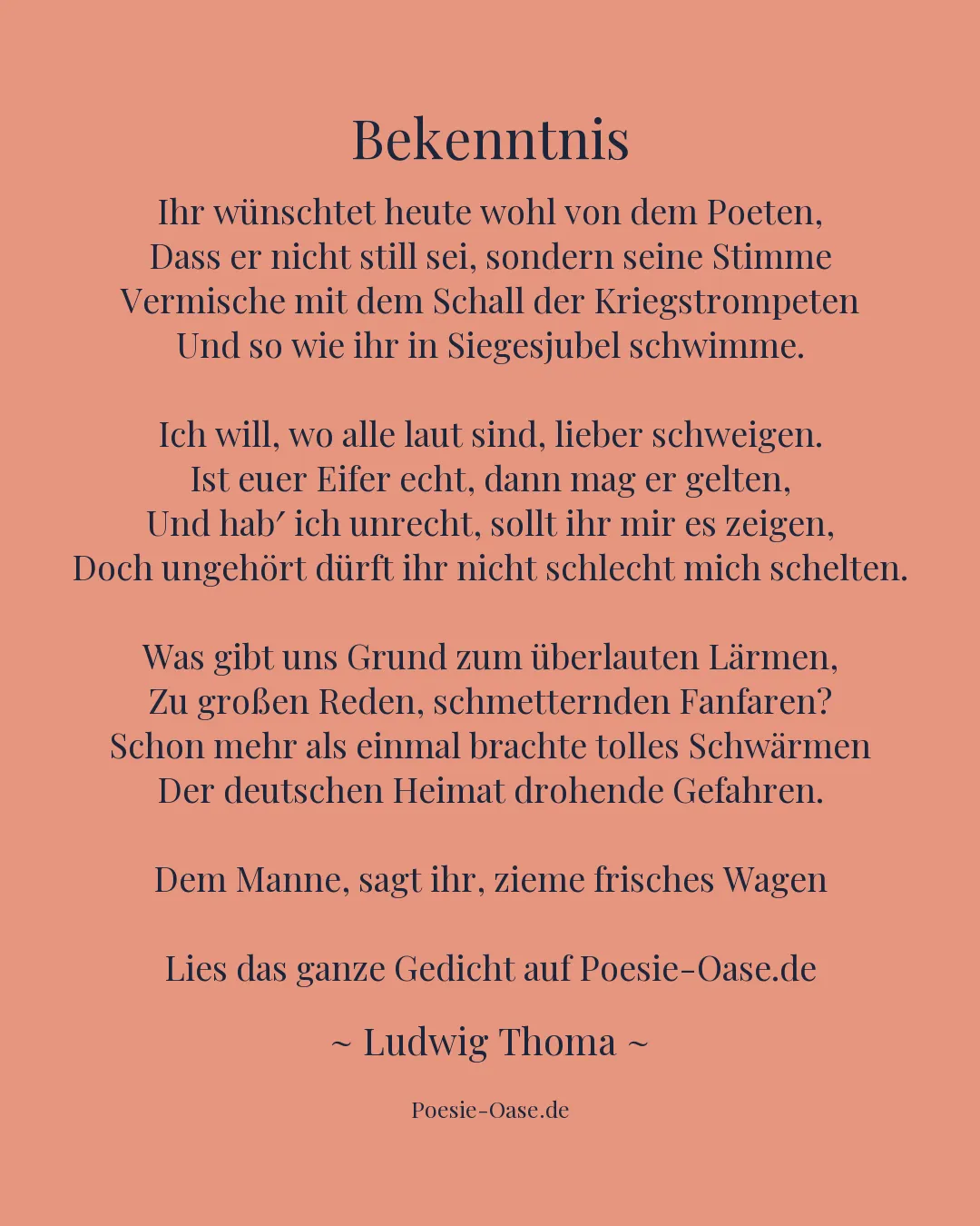 Illustration zu Bekenntnis