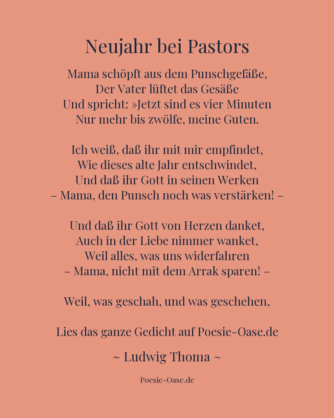 Illustration zu Neujahr bei Pastors