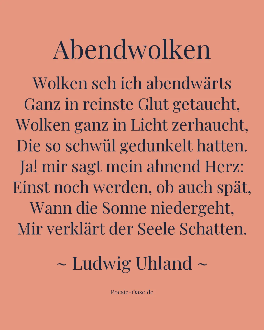 Illustration zu Abendwolken