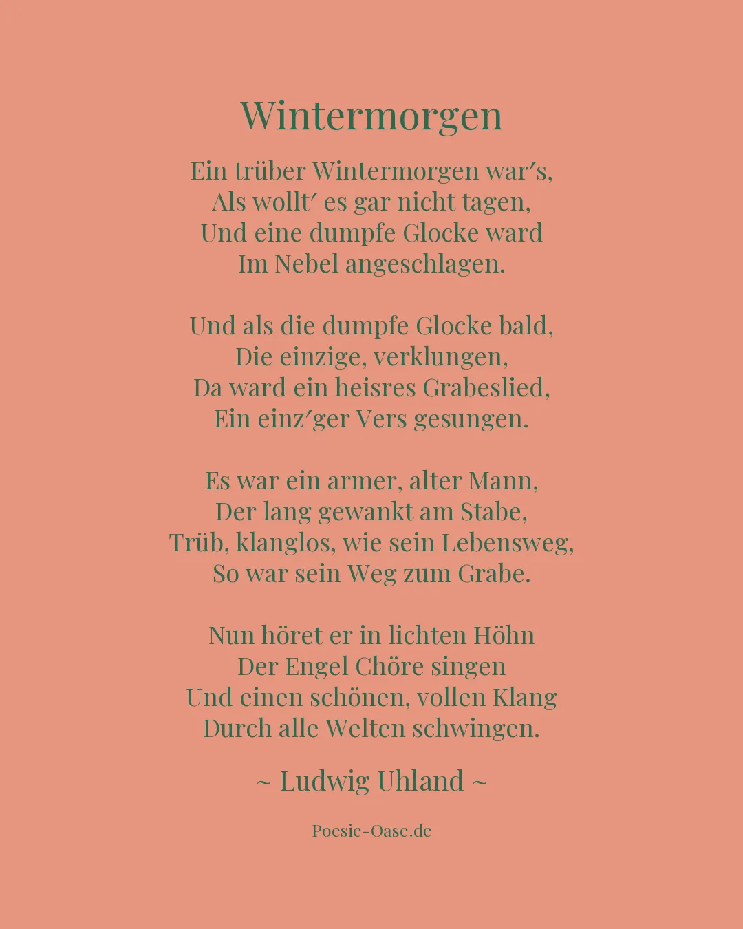 Illustration zu Wintermorgen