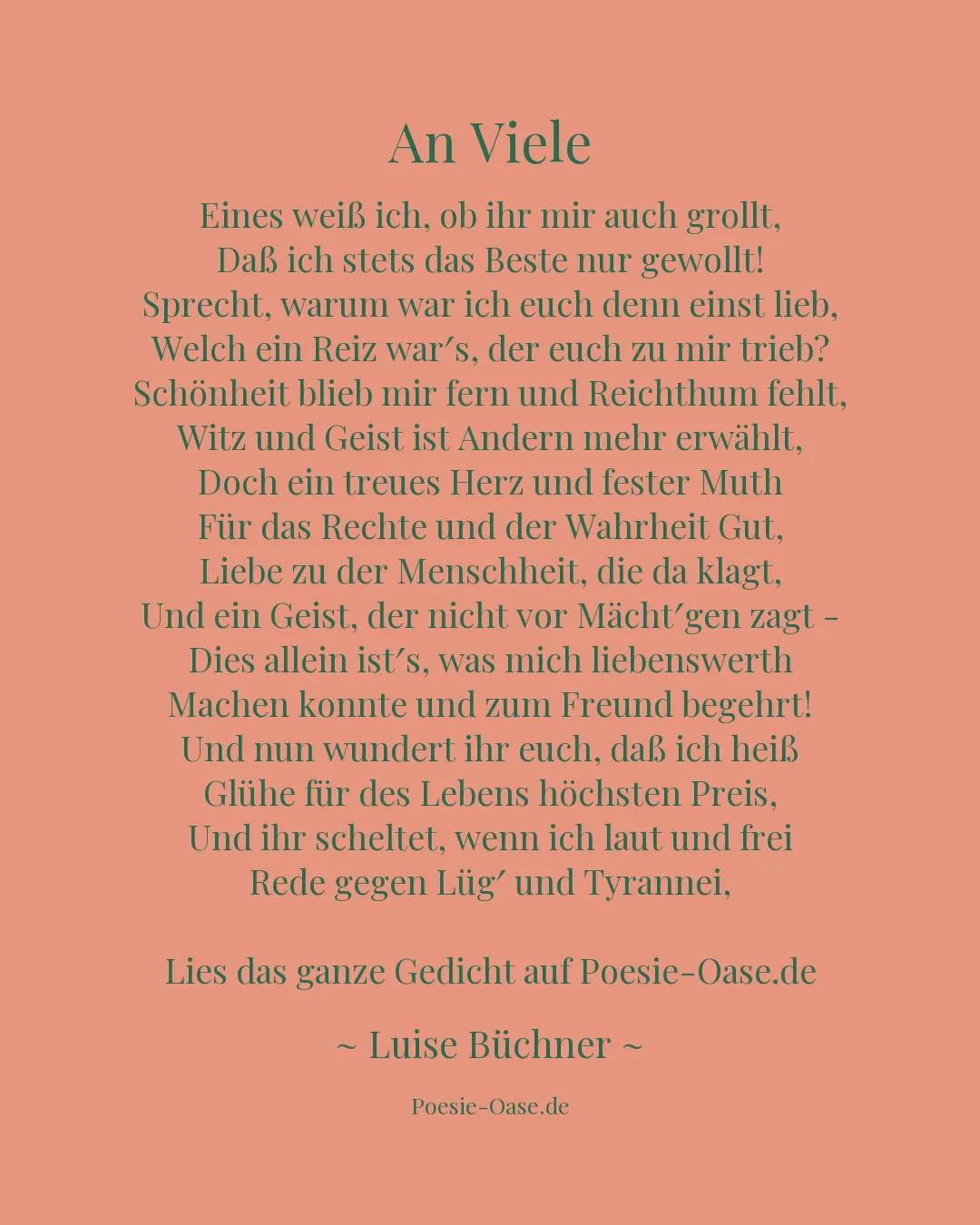 Illustration zu An Viele