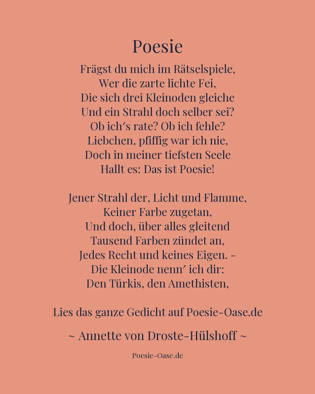 Illustration zu Poesie