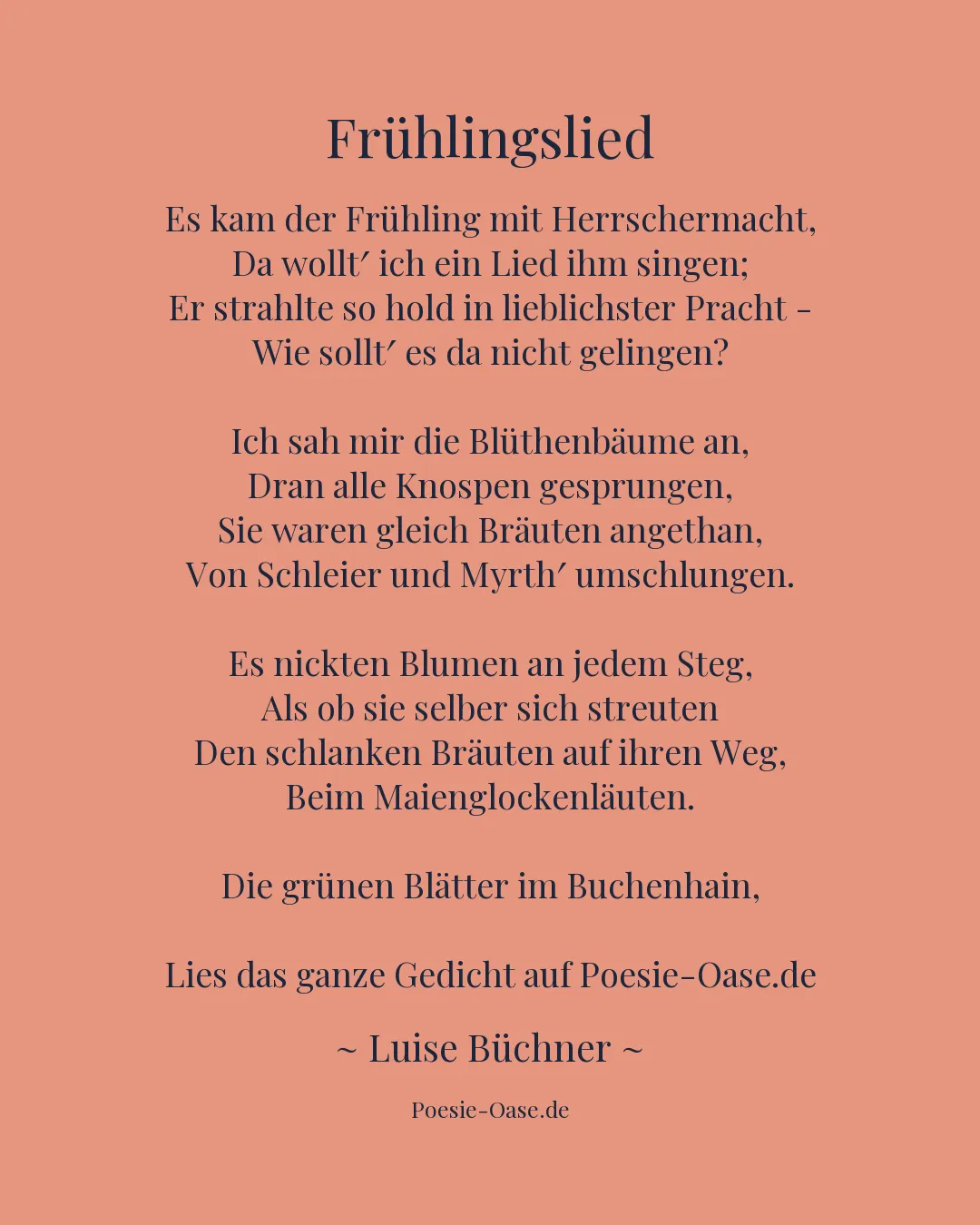 Illustration zu Frühlingslied