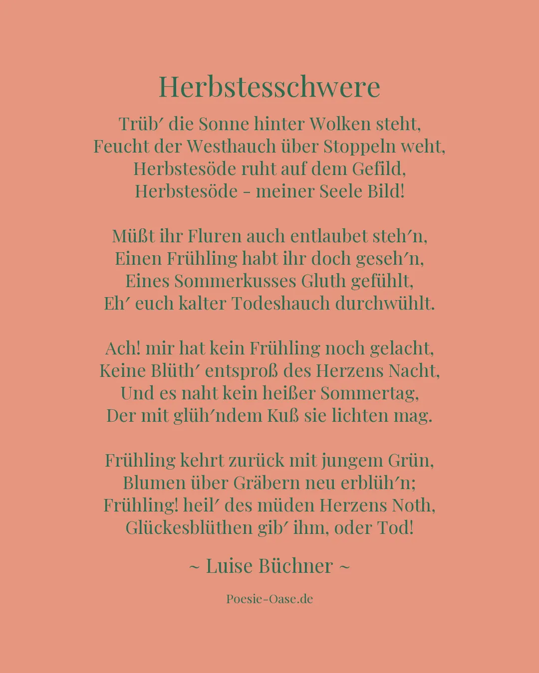 Illustration zu Herbstesschwere