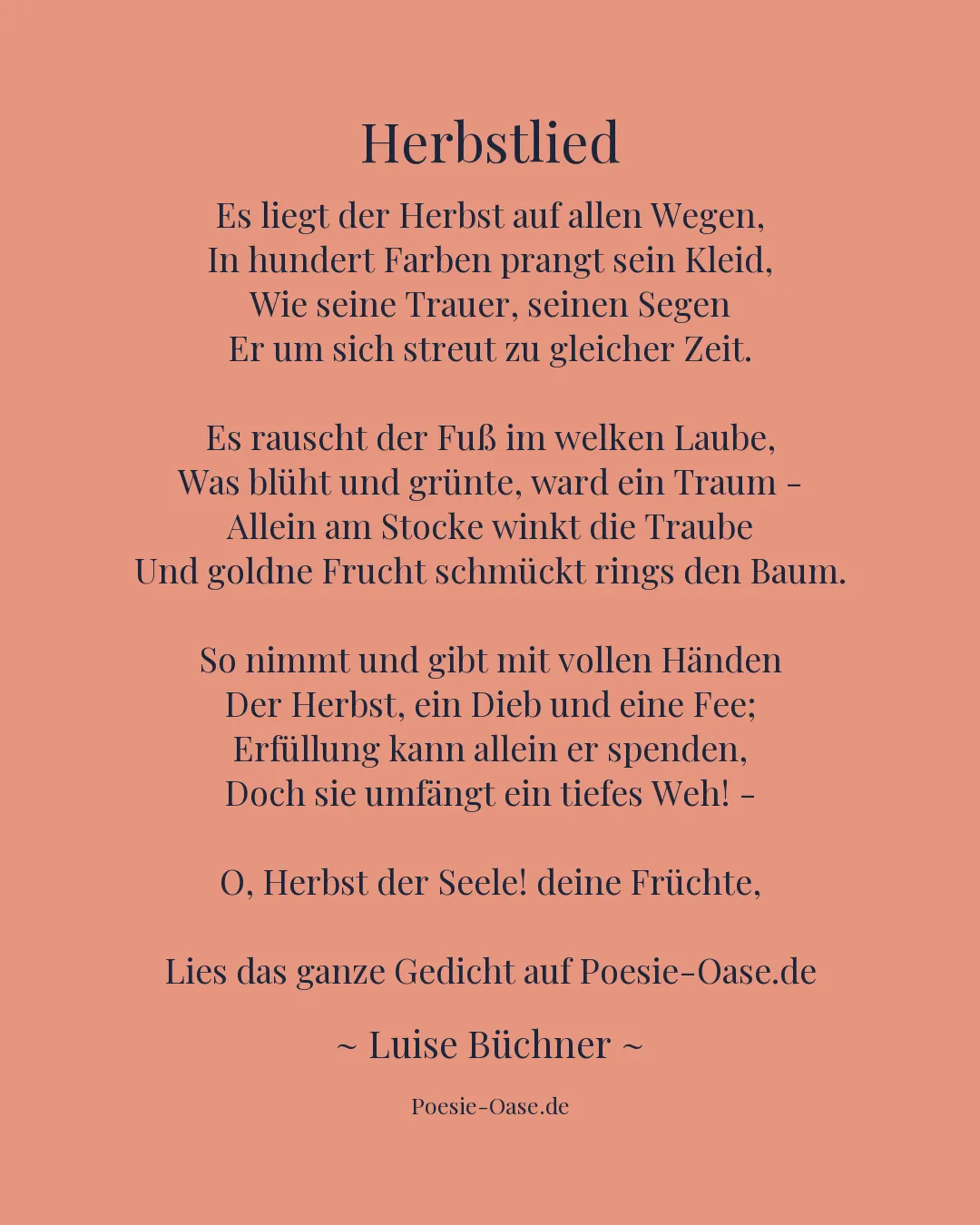 Illustration zu Herbstlied