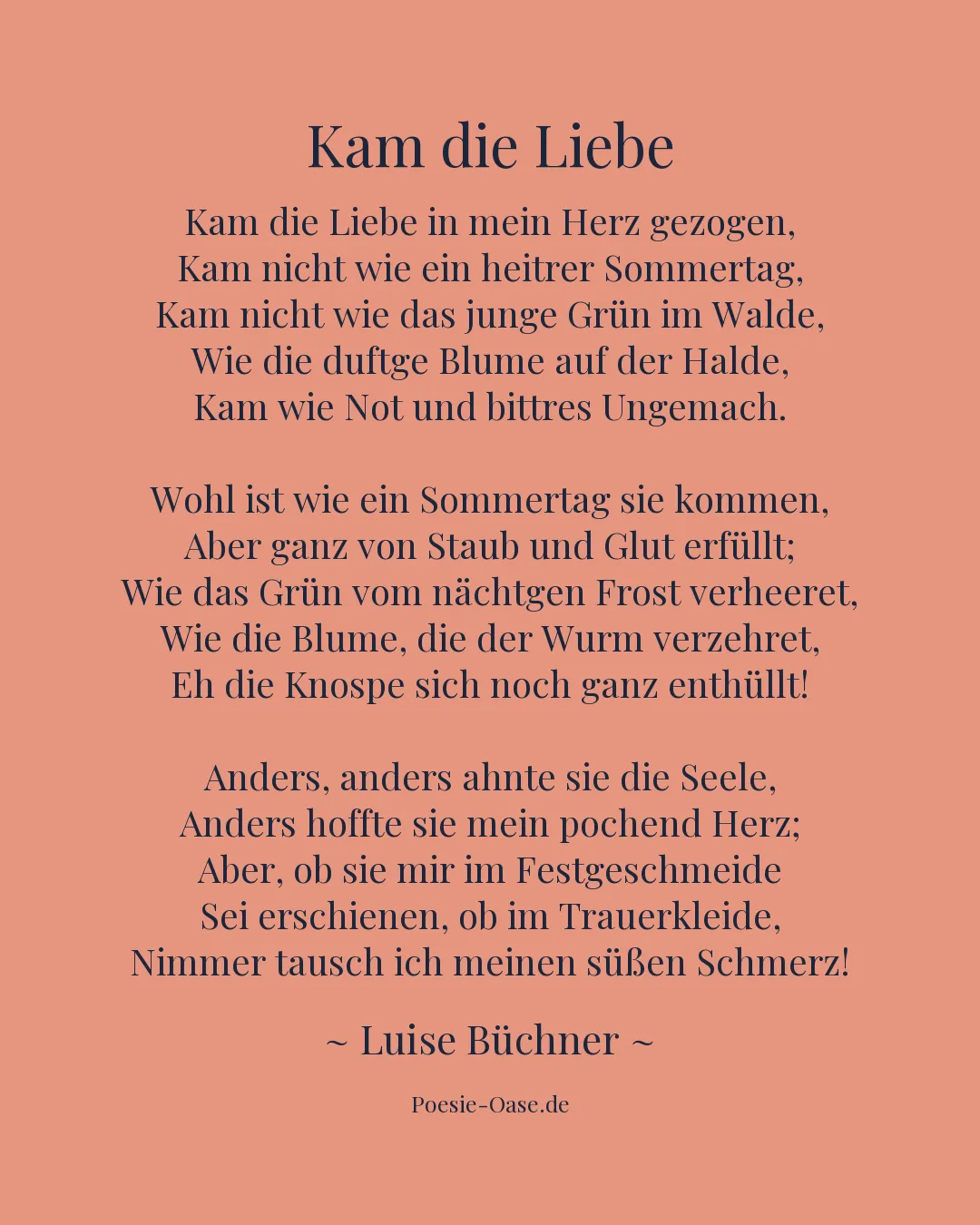 Illustration zu Kam die Liebe