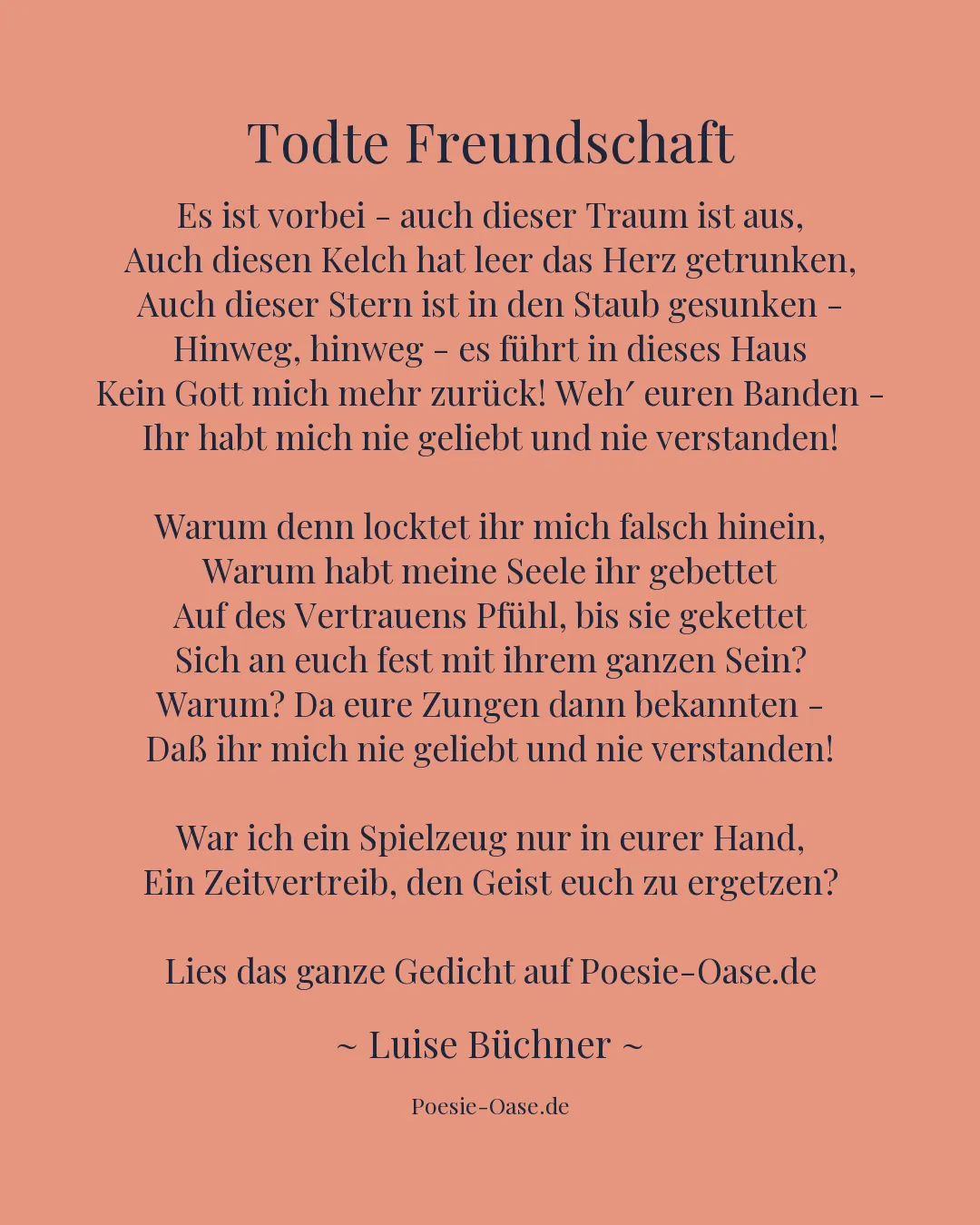 Illustration zu Todte Freundschaft
