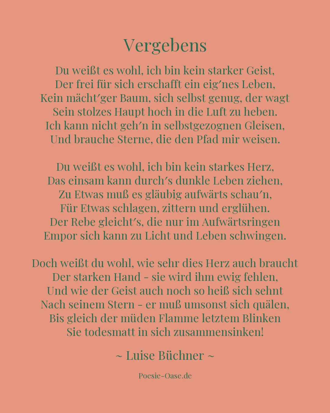 Illustration zu Vergebens