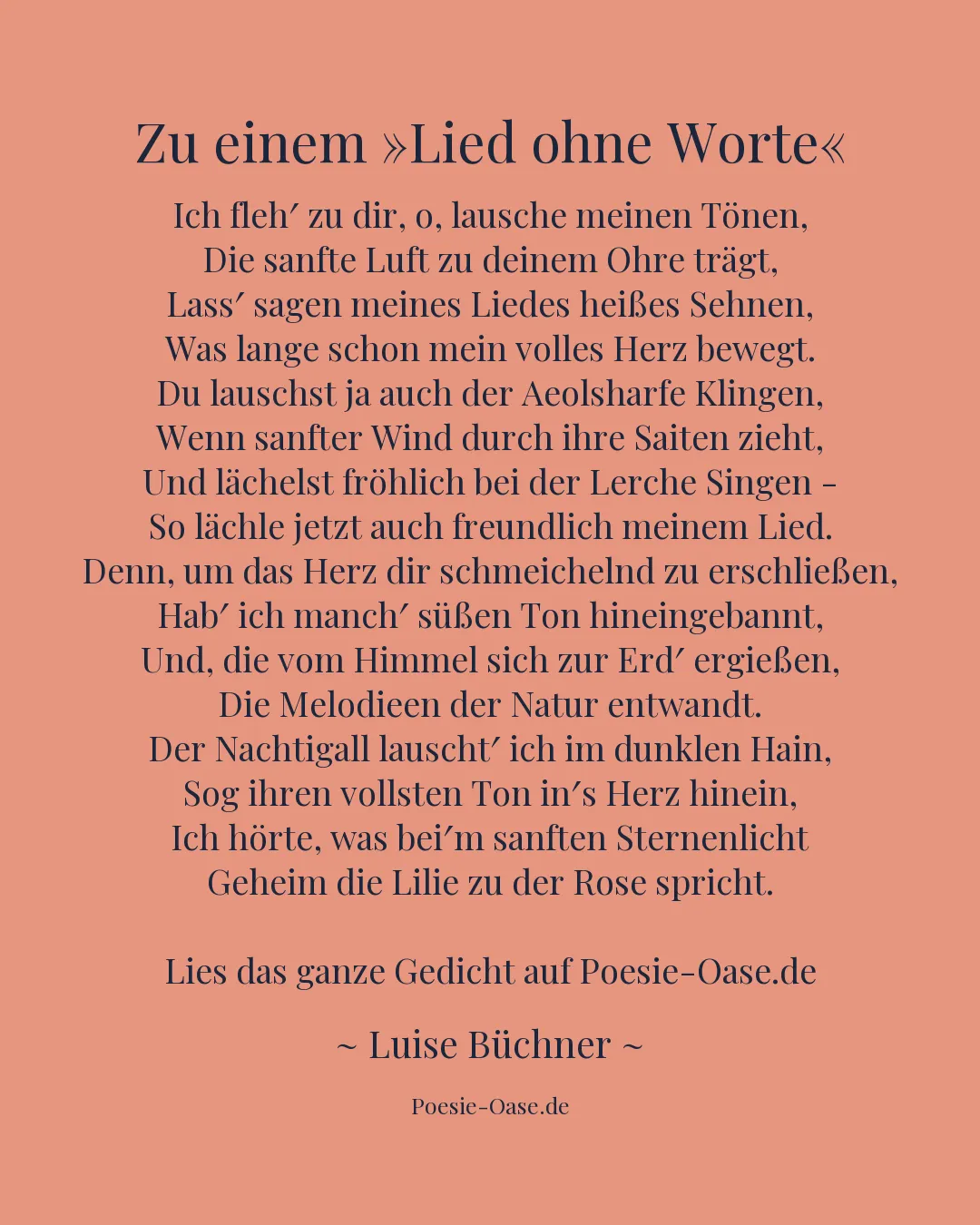 Illustration zu Zu einem »Lied ohne Worte«