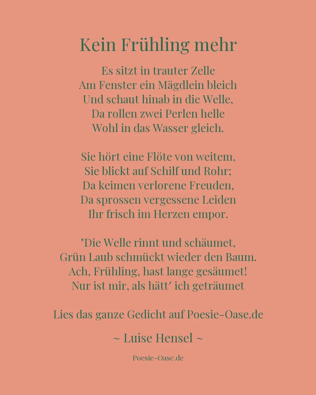 Illustration zu Kein Frühling mehr