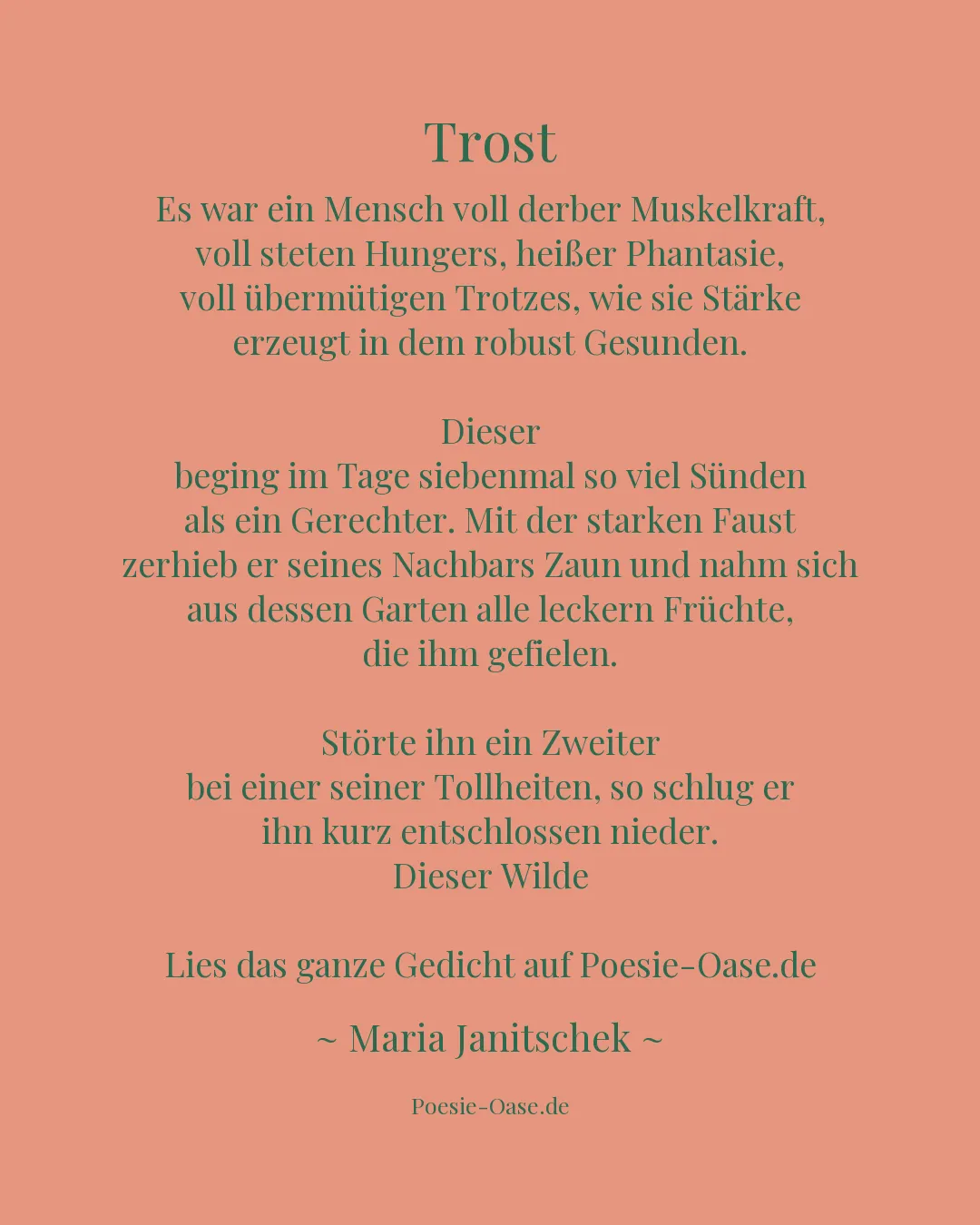 Illustration zu Trost