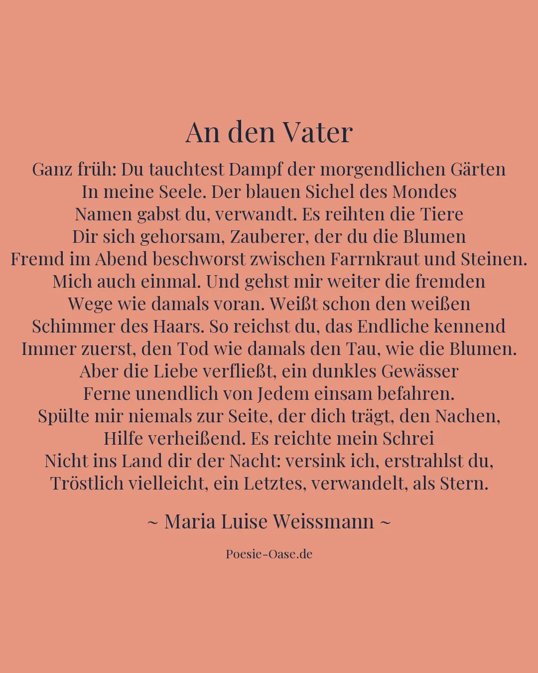 Illustration zu An den Vater