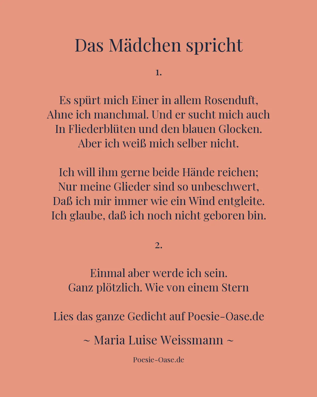 Illustration zu Das Mädchen spricht