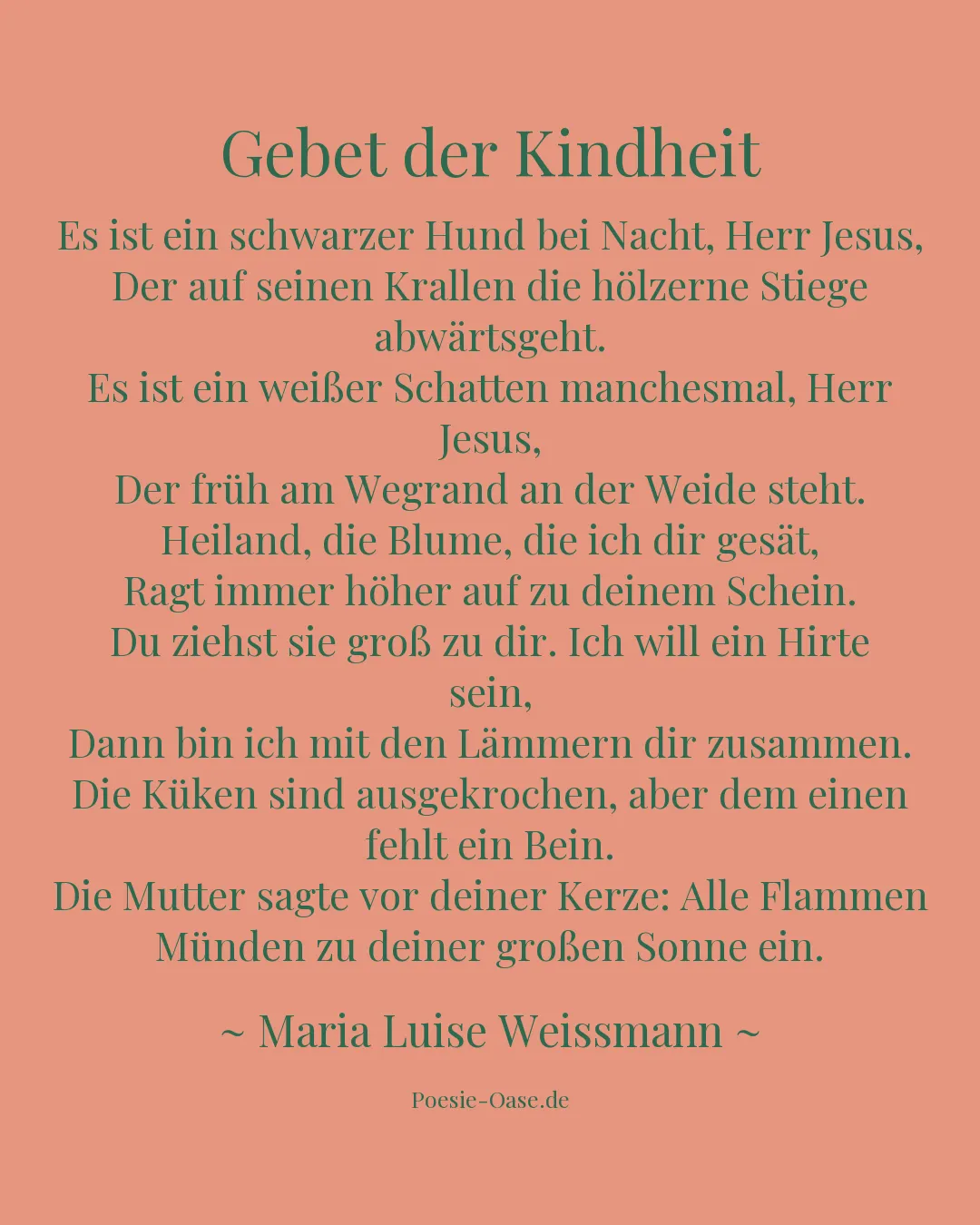 Illustration zu Gebet der Kindheit