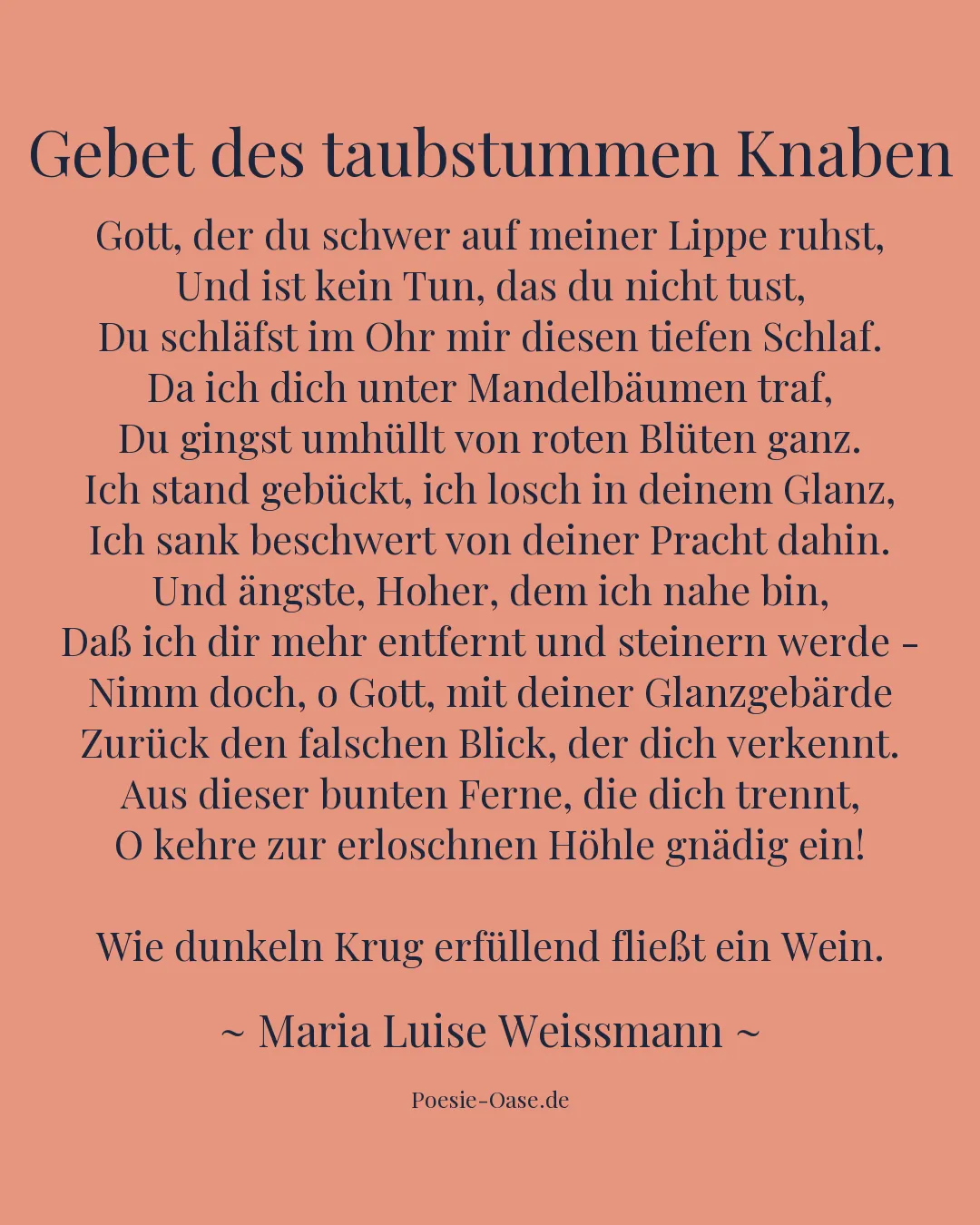 Illustration zu Gebet des taubstummen Knaben
