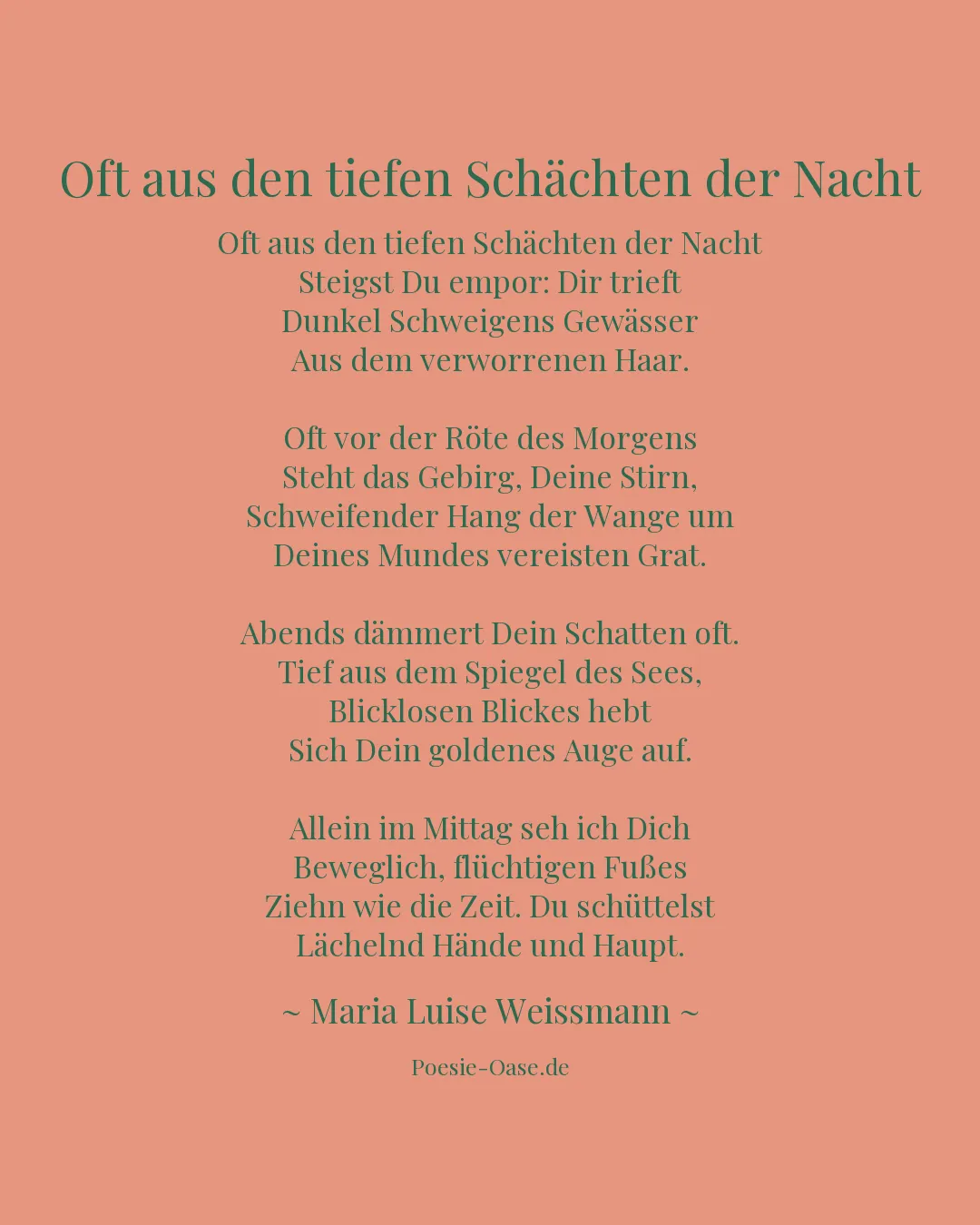 Illustration zu Oft aus den tiefen Schächten der Nacht