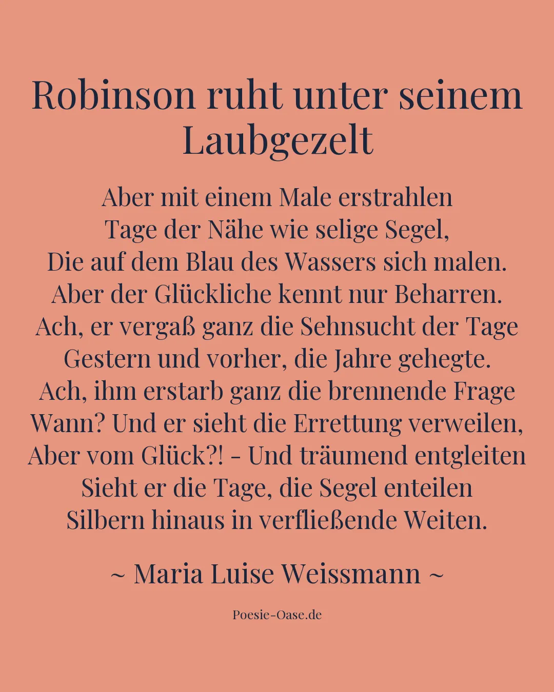 Illustration zu Robinson ruht unter seinem Laubgezelt