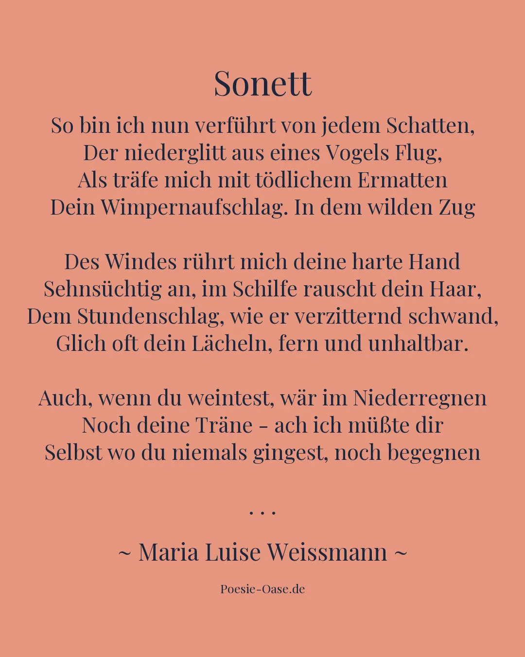 Illustration zu Sonett