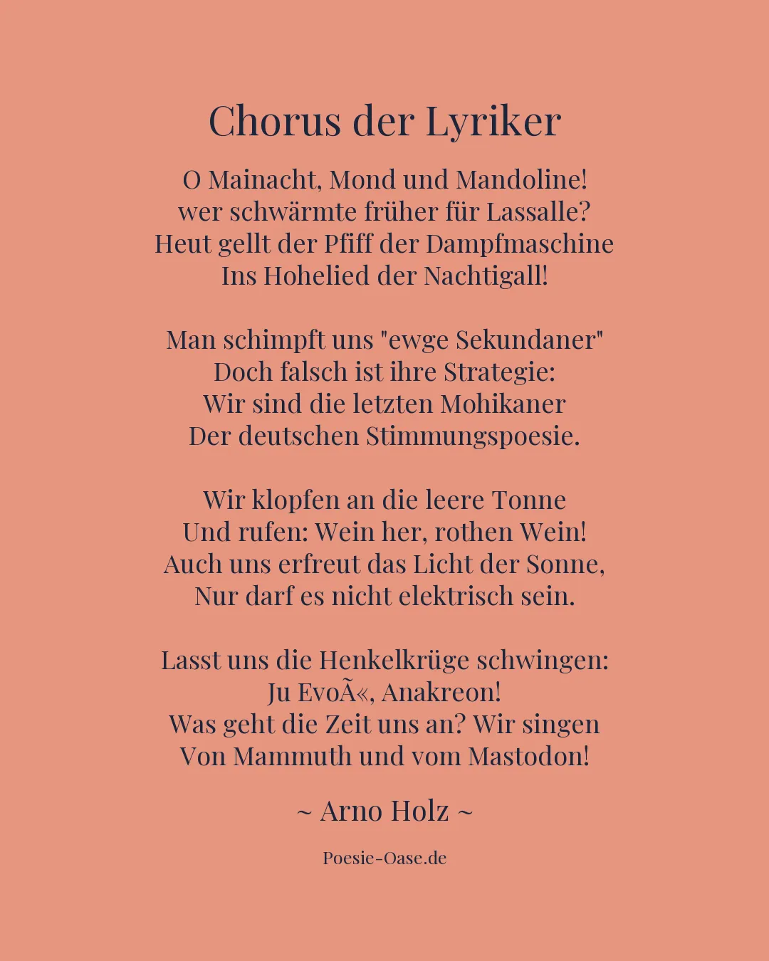 Illustration zu Chorus der Lyriker